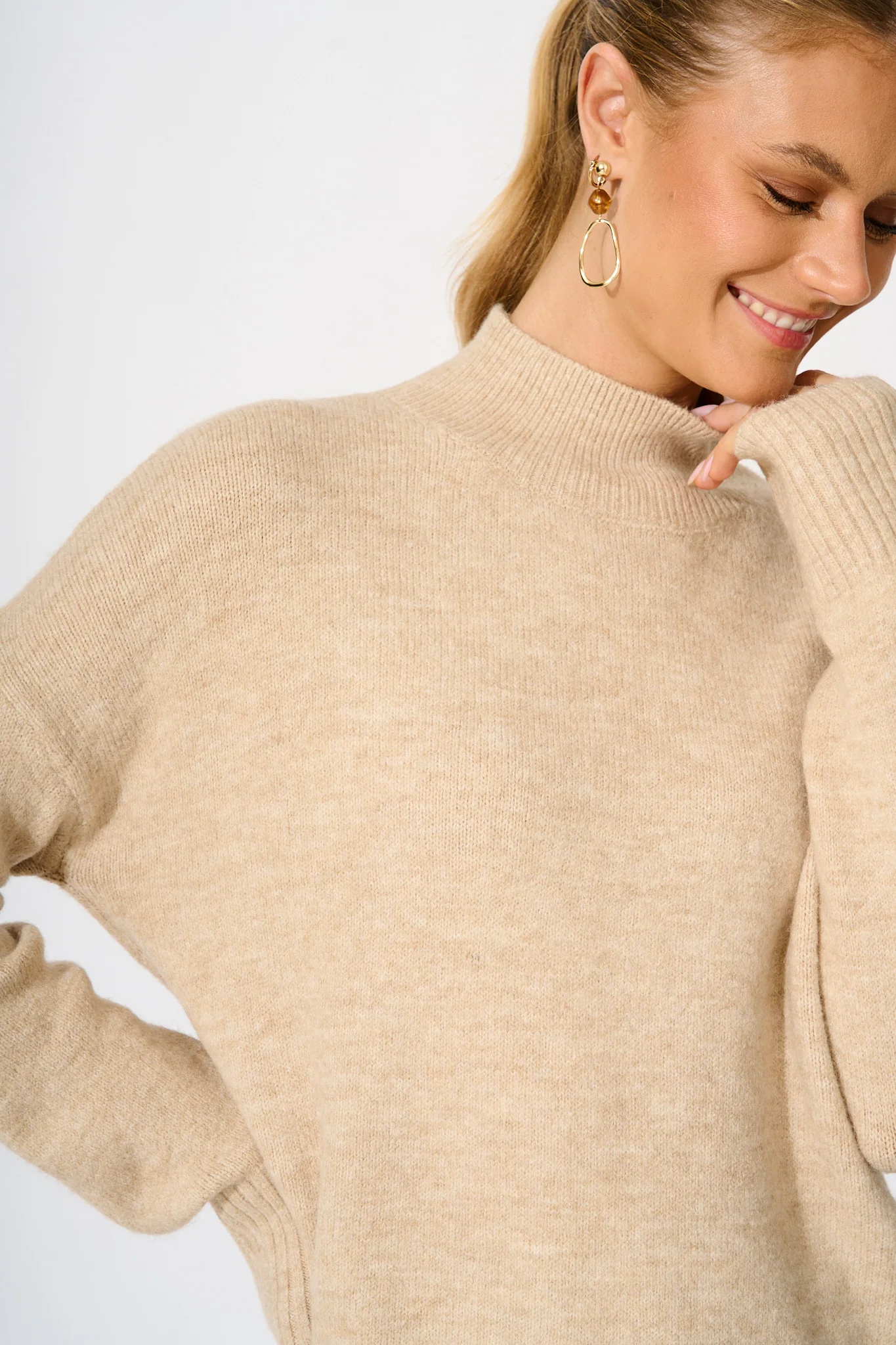 Abby Knit in Beige - Image 5
