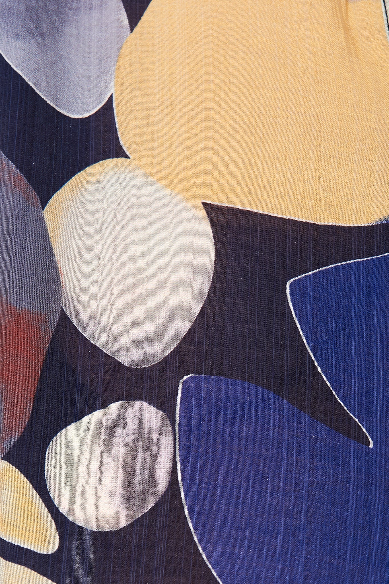Aeryn Shirt In Navy With Multi Print - Image 7