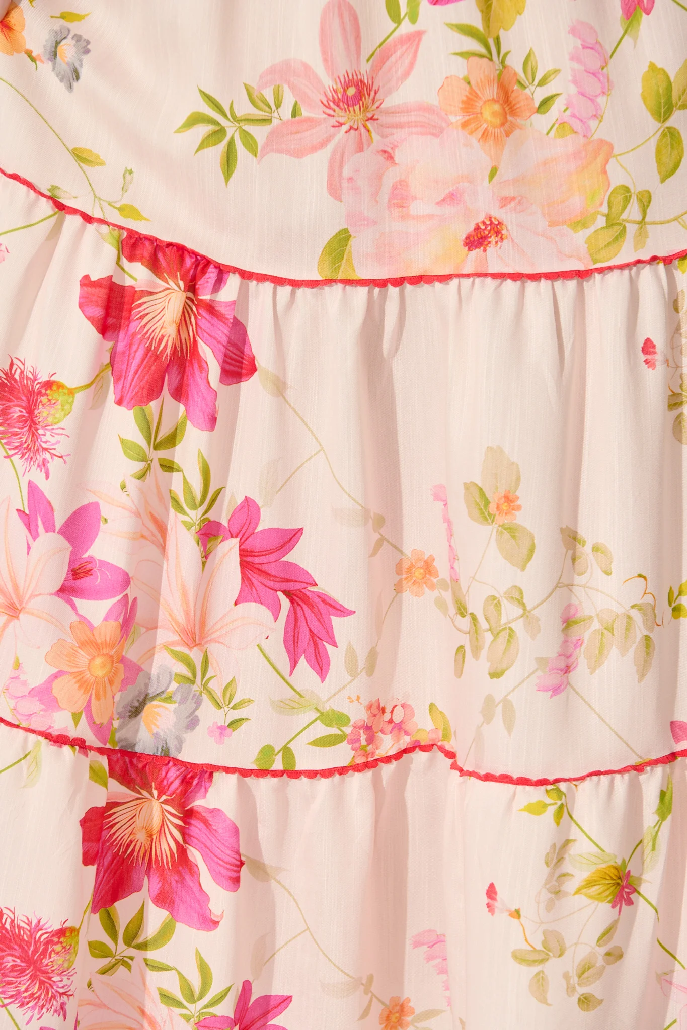 Aino Maxi Skirt in Light Blush Floral - Image 10