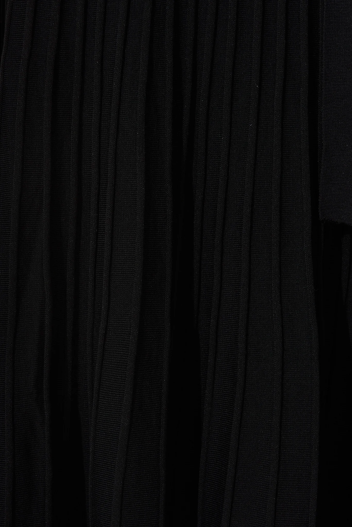 Albi Midi Knit Dress In Black Cotton Blend - Image 10