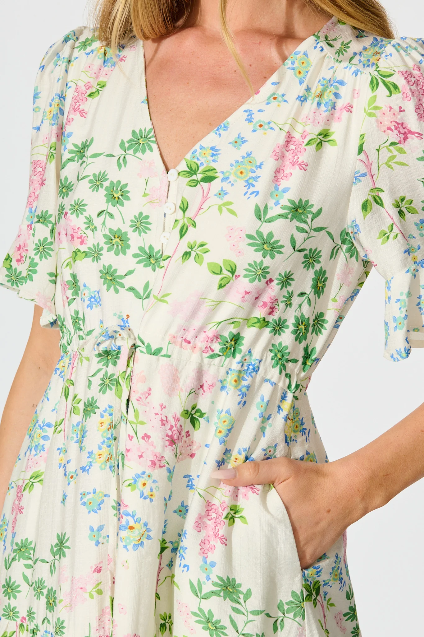 Alenya Dress in Multi Floral - Image 5