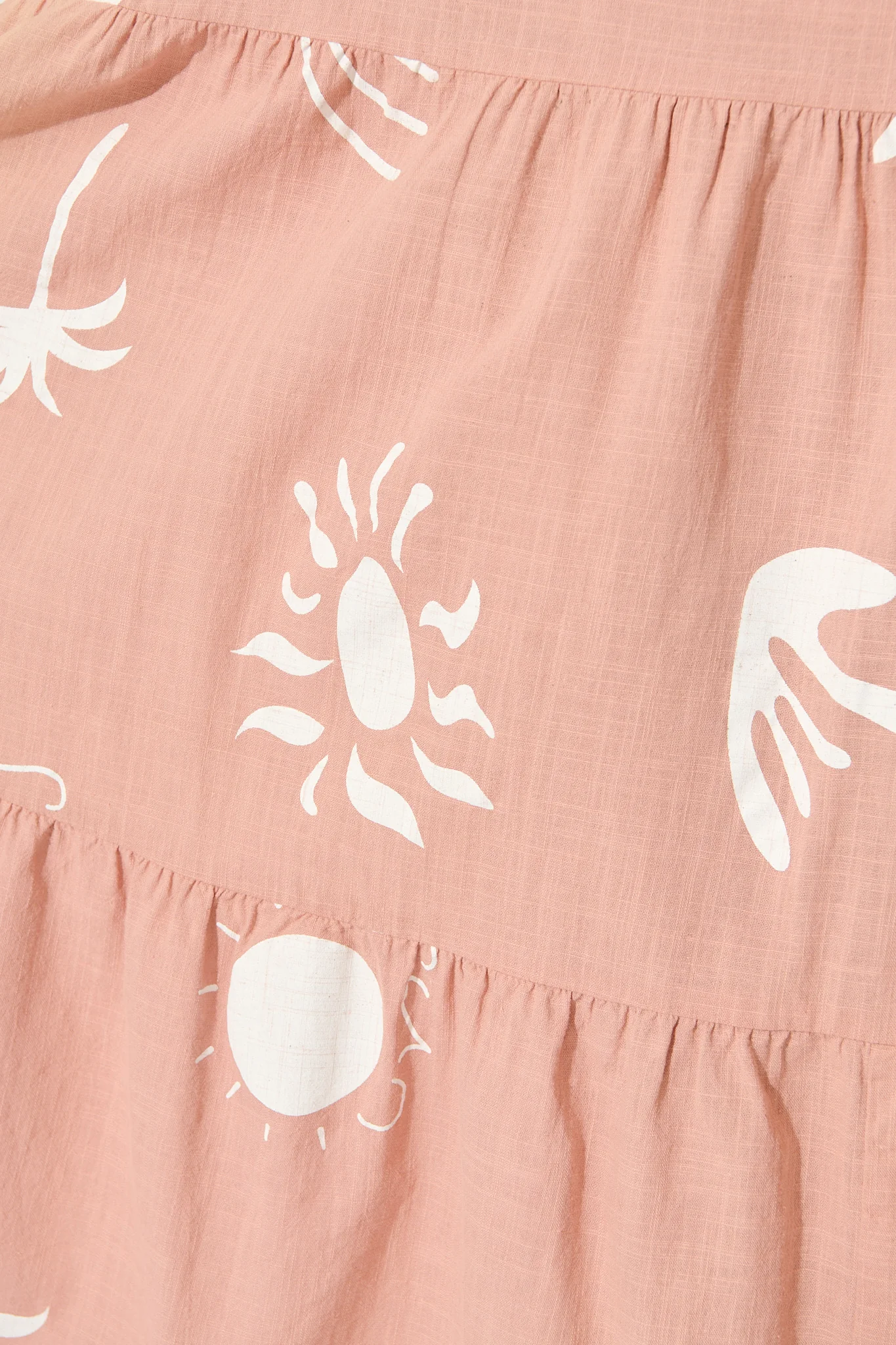 Alexea Midi Sundress in Pink with White Print Cotton - Image 6