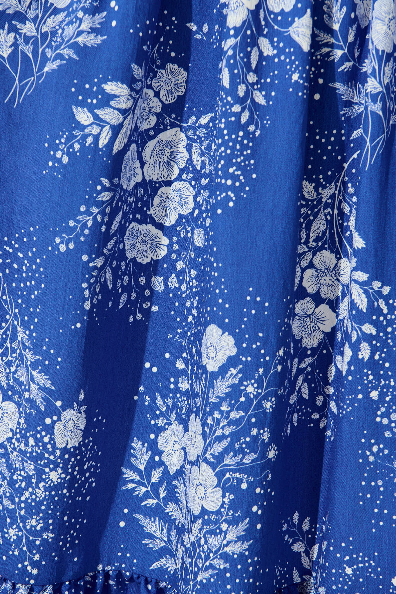 Alice Maxi Dress in Blue with White Floral - Image 6