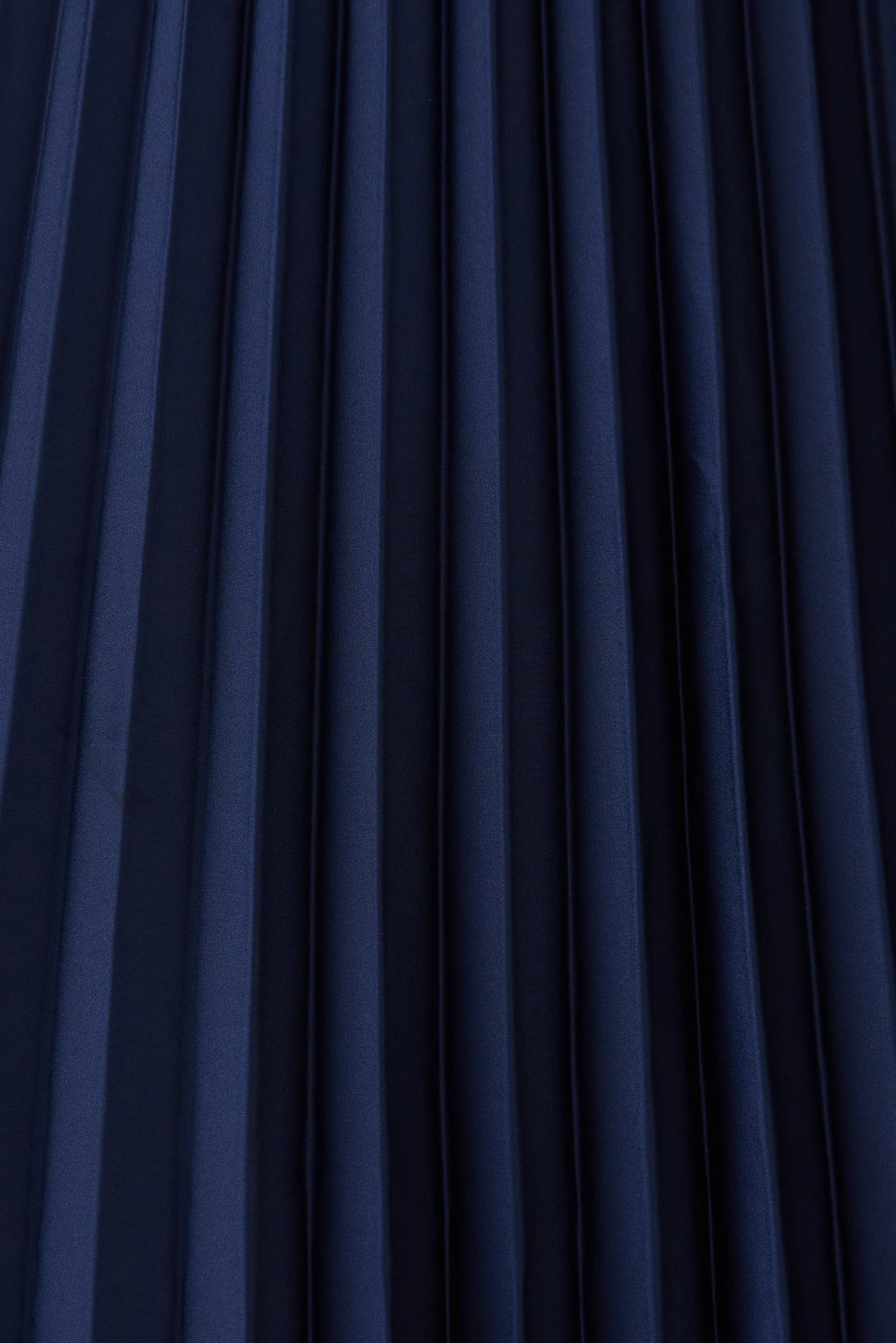 Allison Midi Pleat Skirt In Navy Satin - Image 15