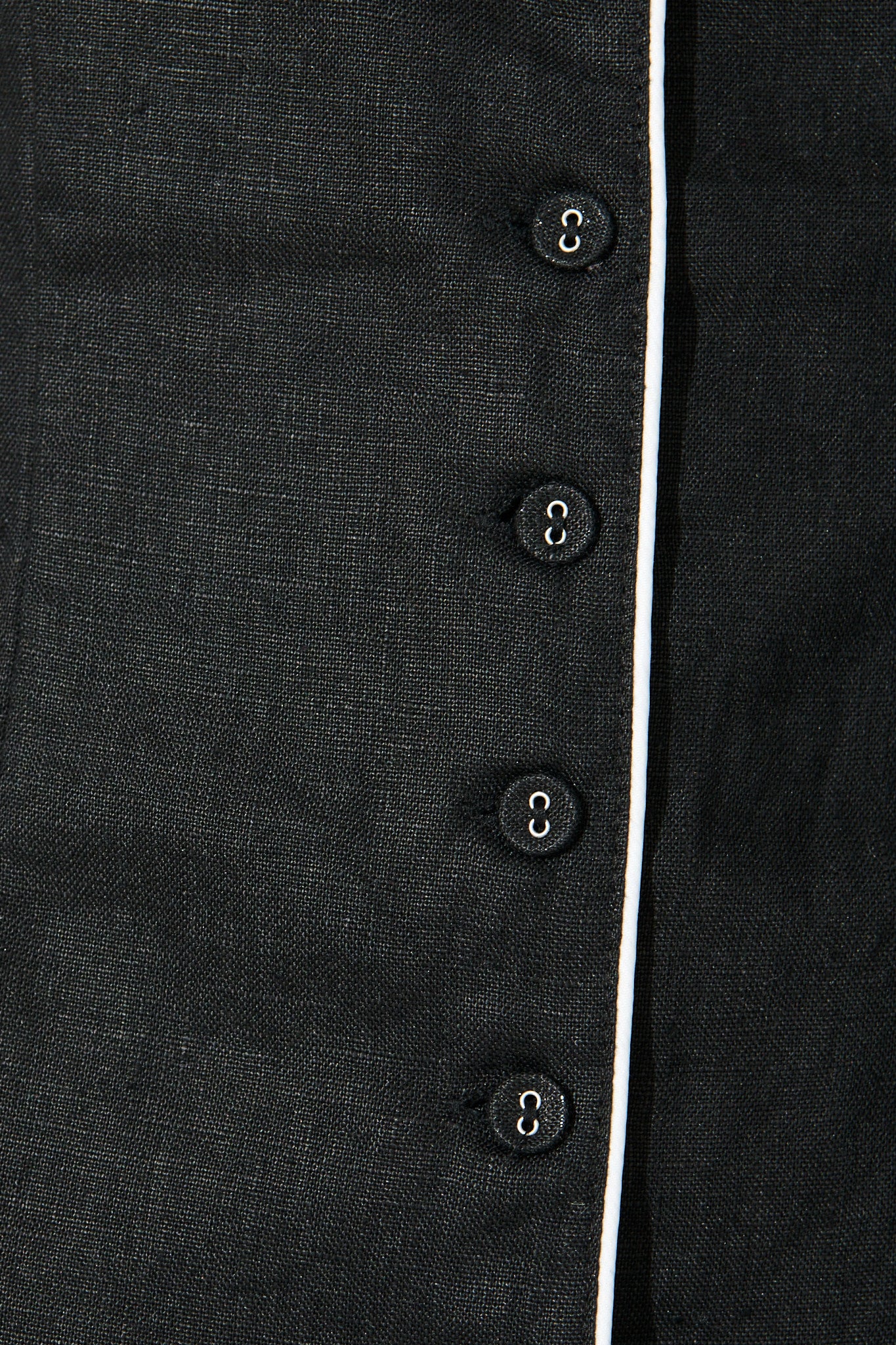 Allure Dress in Black Linen - Image 6