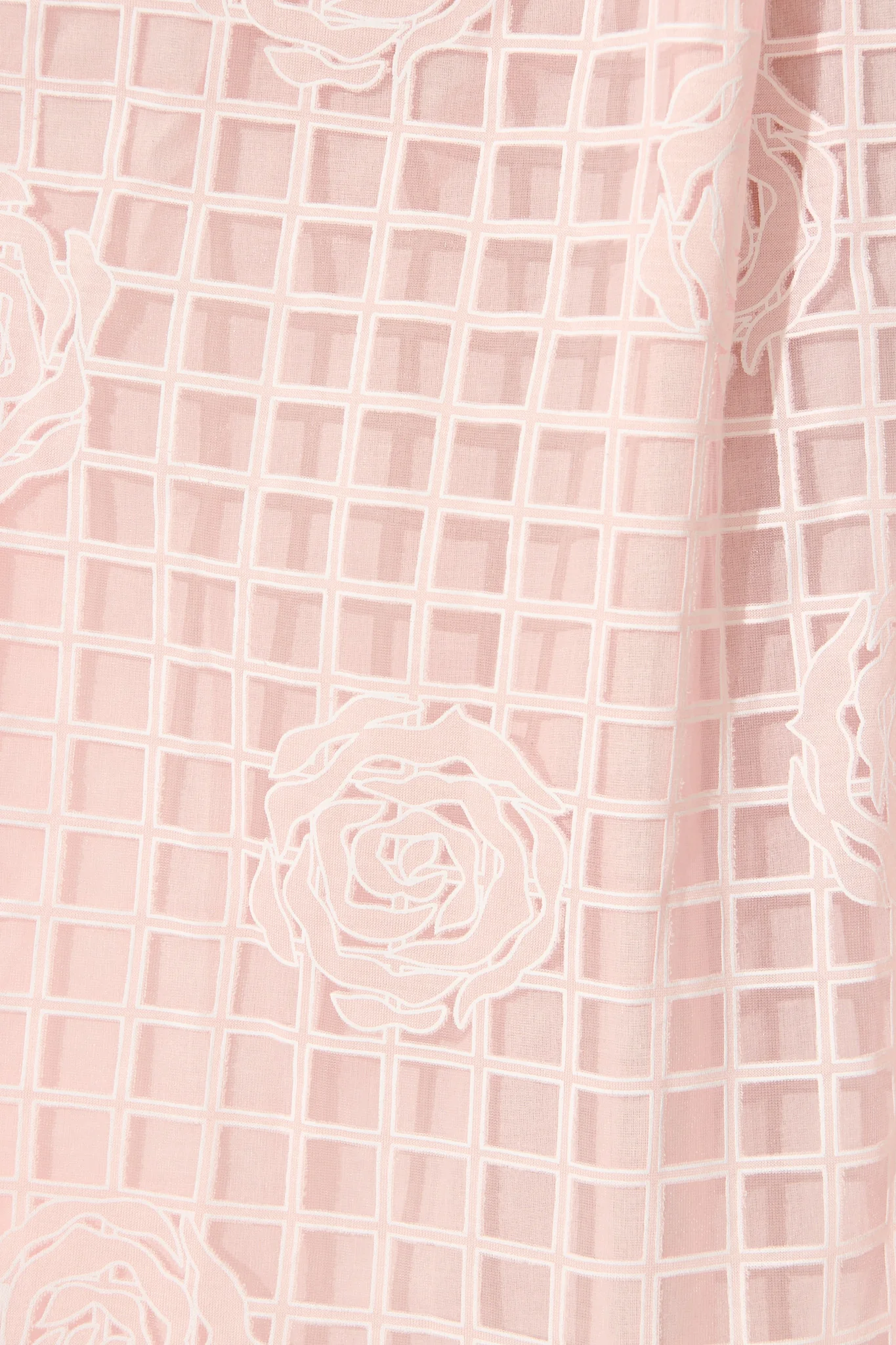 Almada Midi Shirt Dress in Pink Organza Floral - Image 6