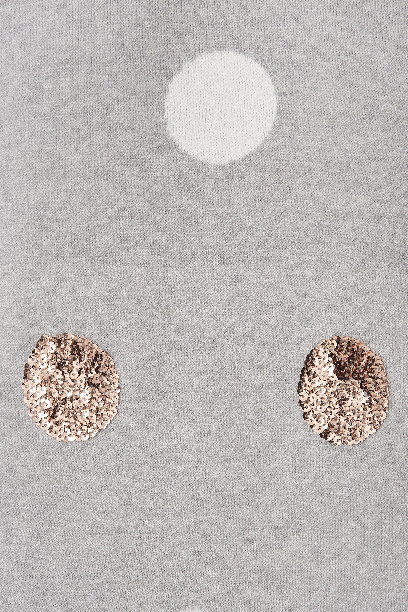 Almeria Knit In Grey With Sequin Spot Wool Blend - Image 5