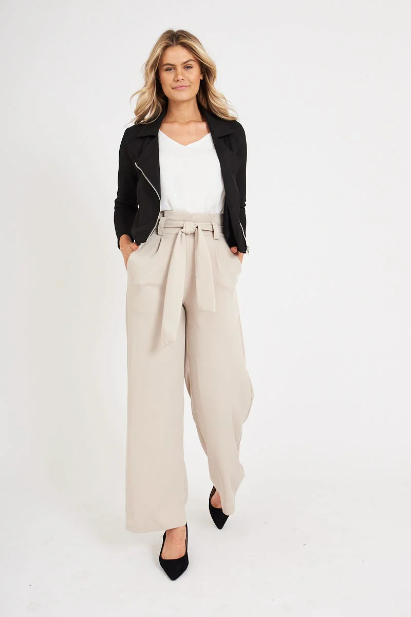 Alter Ego Pants In Beige - Image 3