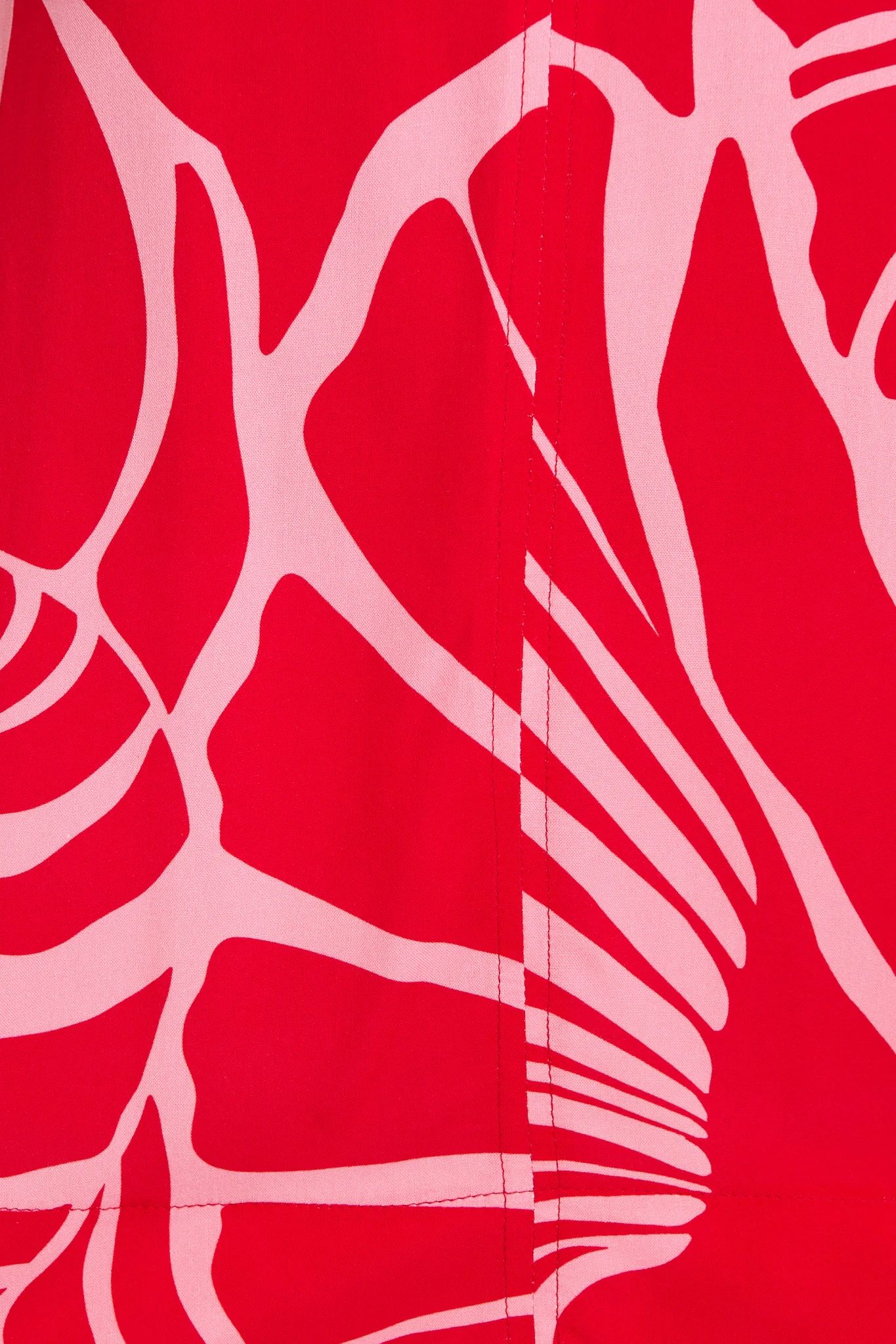 Alula Top in Red with Pink Print - Image 7