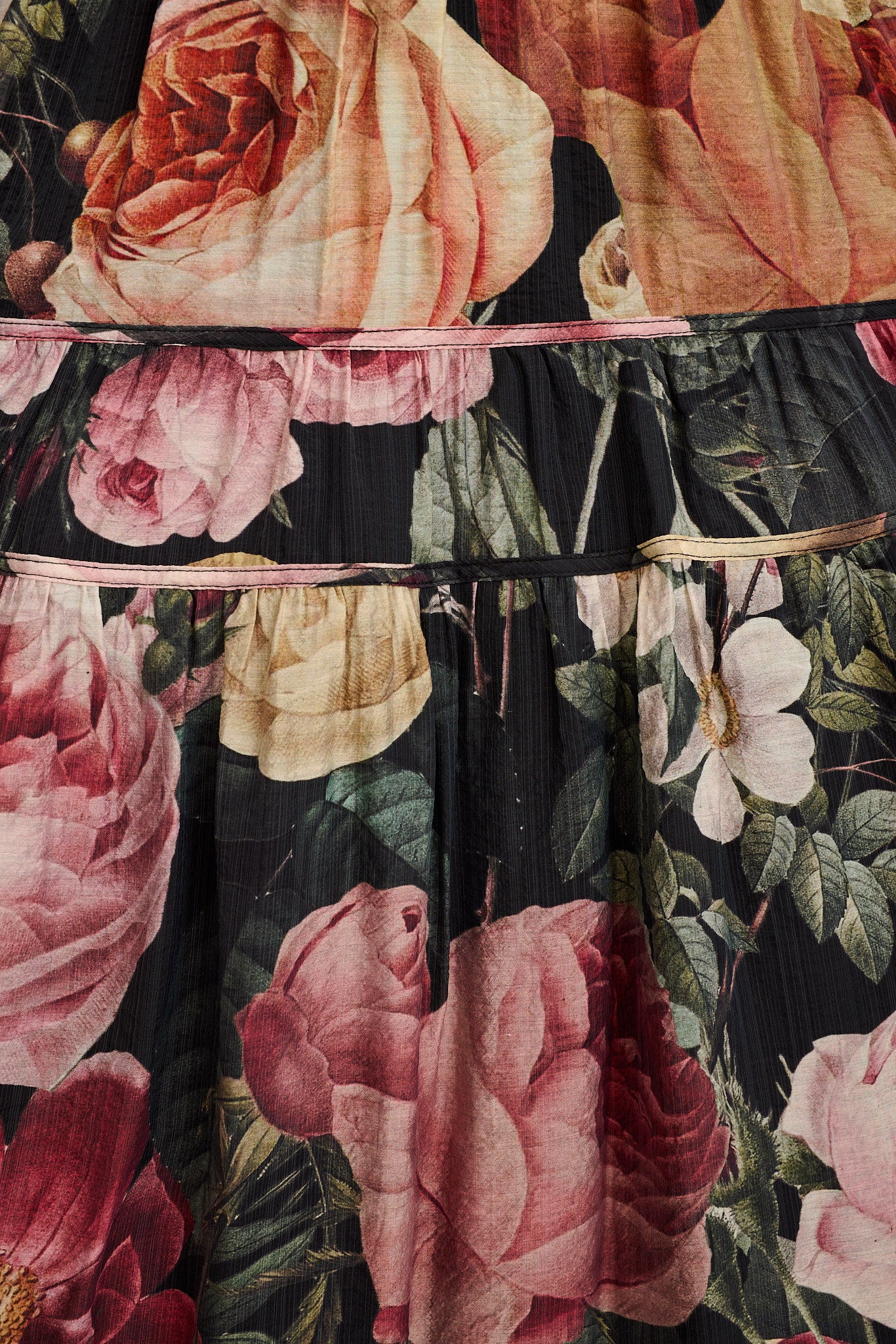 Amalie Midi Dress in Dark Multi Floral - Image 6