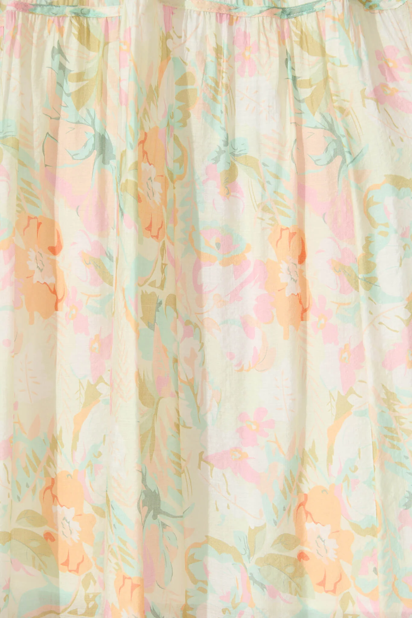 Amalie Midi Dress In White with Pastel Multi Floral - Image 7