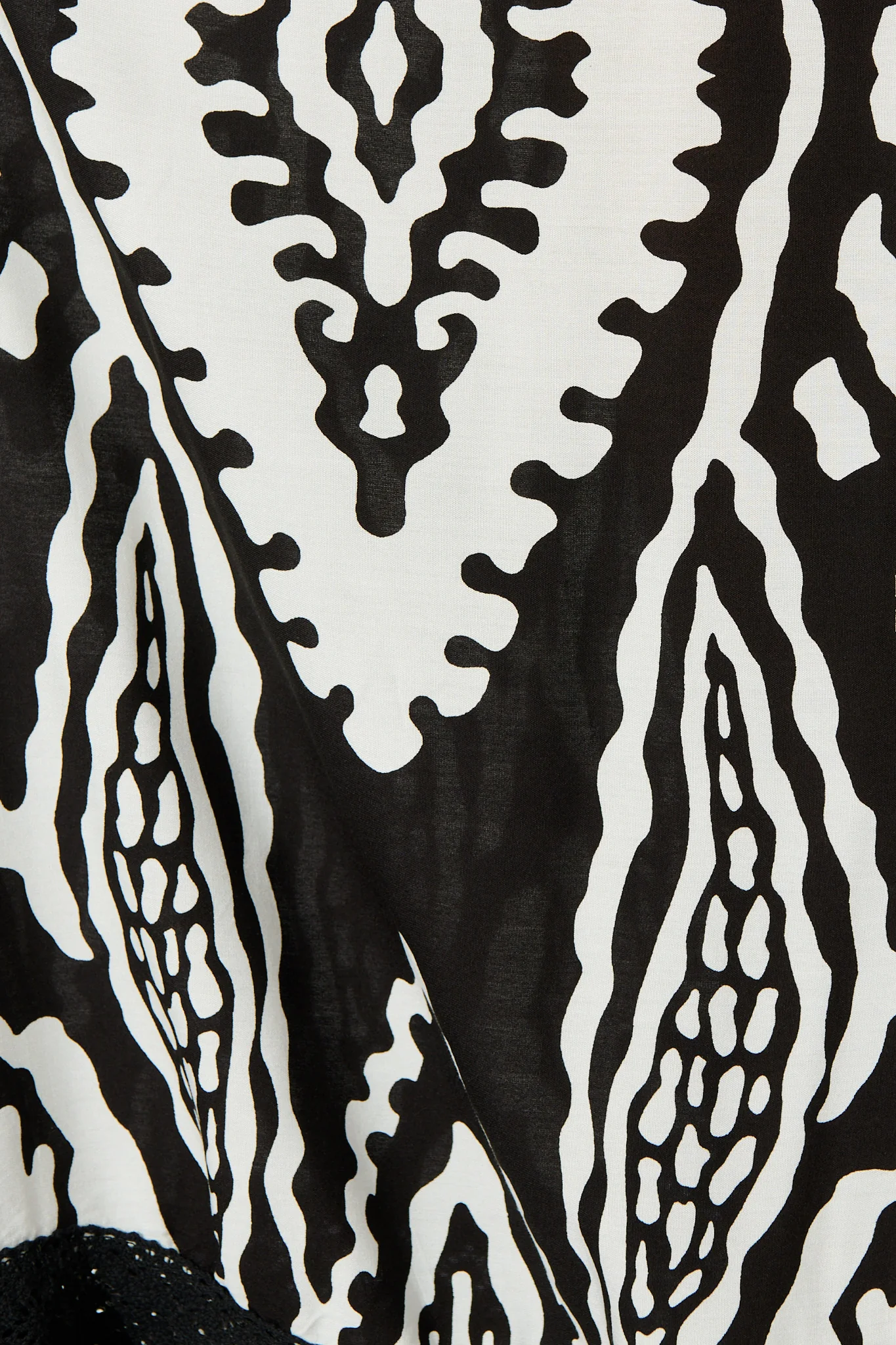 Amarie Maxi Dress in Black and White Boho Print - Image 6