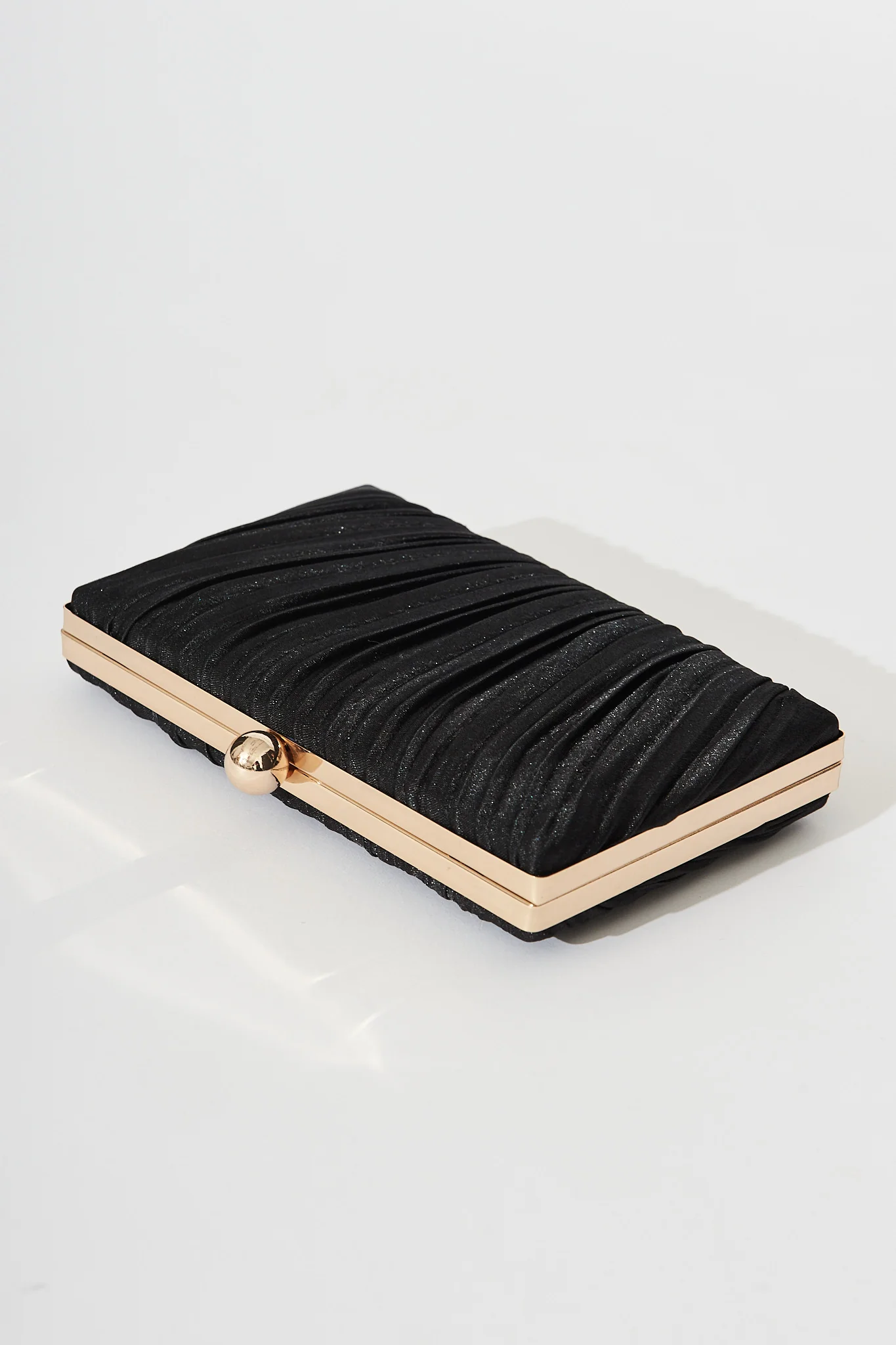 Amina Clutch Bag In Black - Image 2