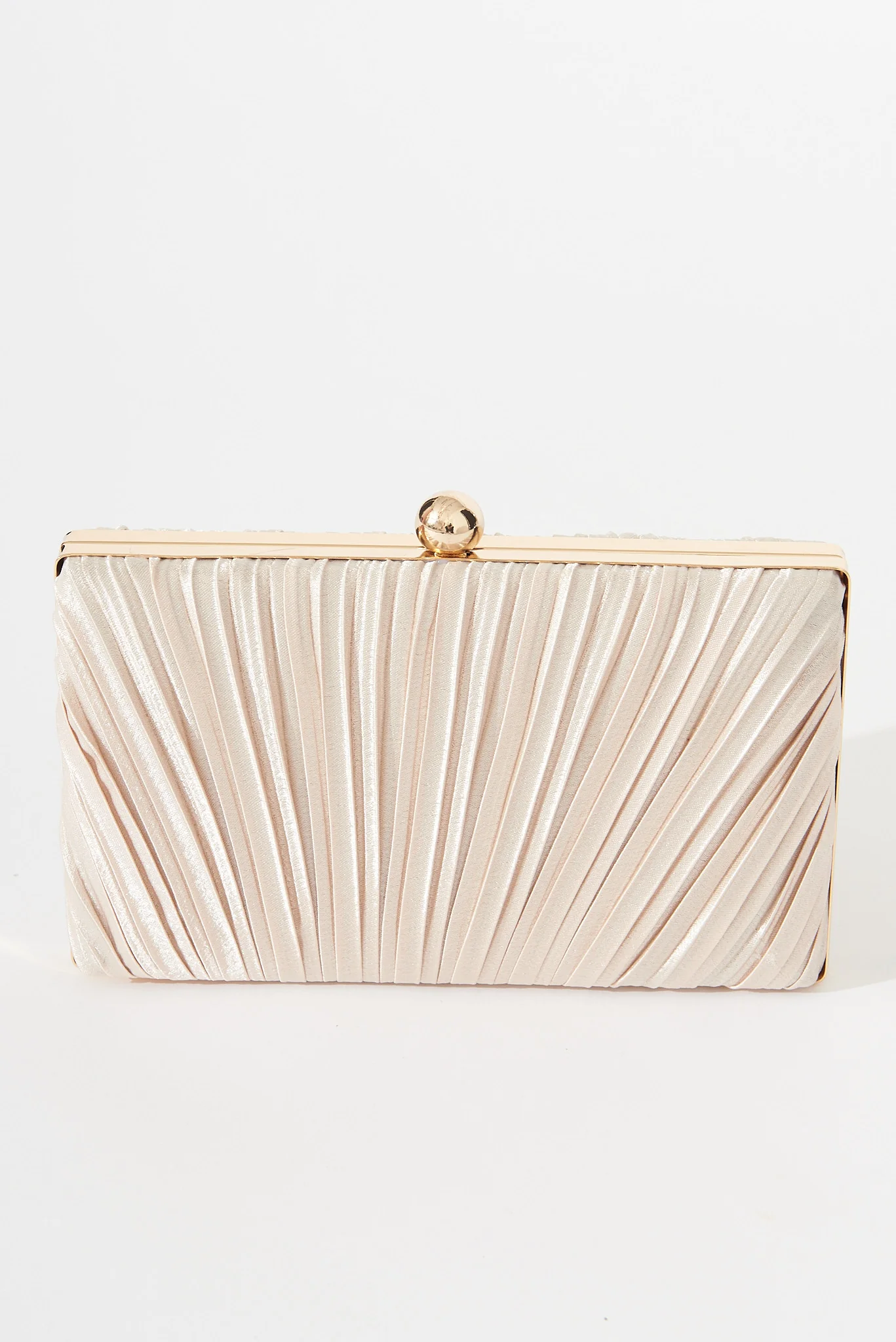 Amina Clutch Bag In Gold - Image 3