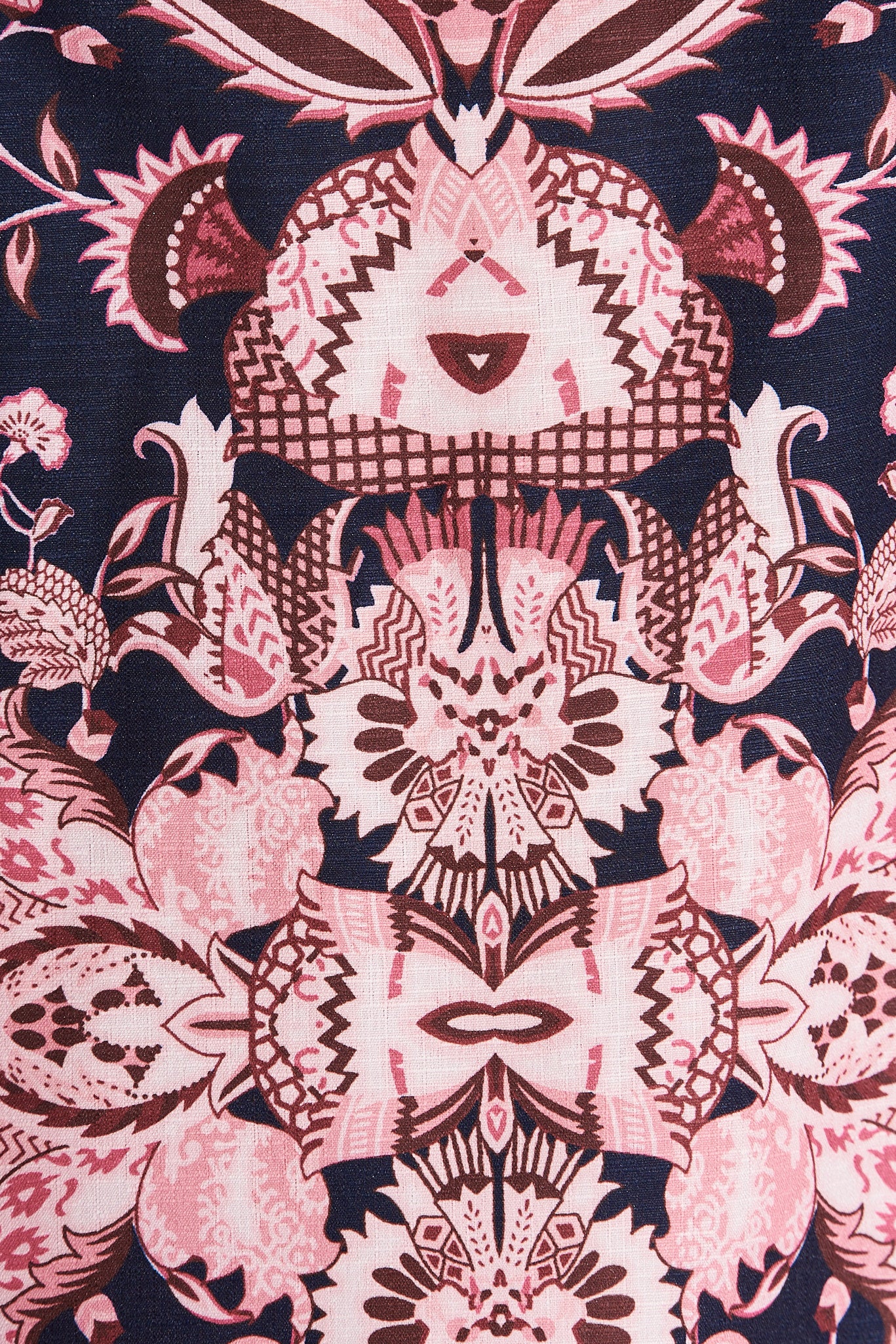 Amira Shirt Dress In Navy With Blush Floral - Image 6