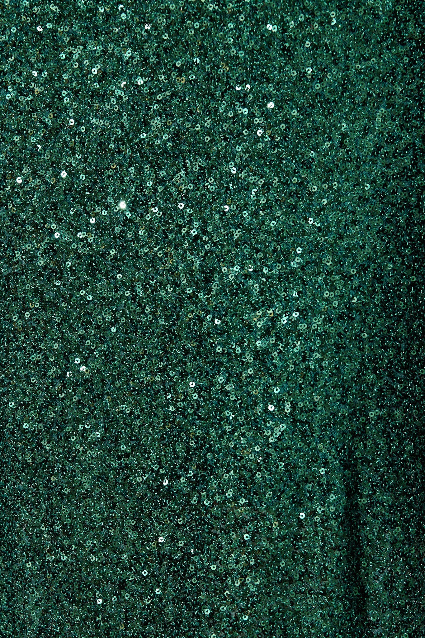 Amiri Off Shoulder Maxi Dress in Emerald Sequin - Image 8