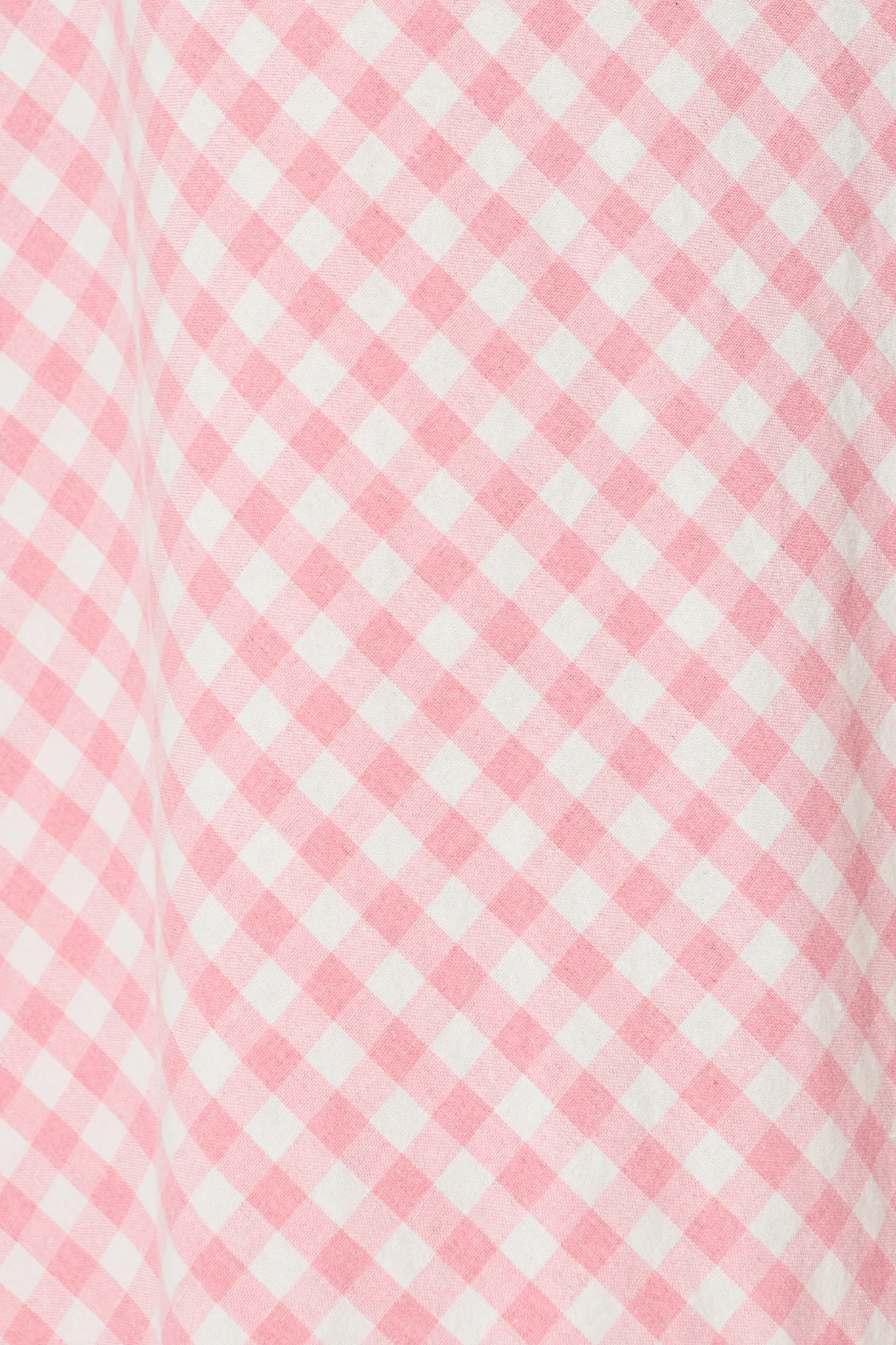 Amor Maxi Skirt in Pink and White Gingham Cotton - Image 6