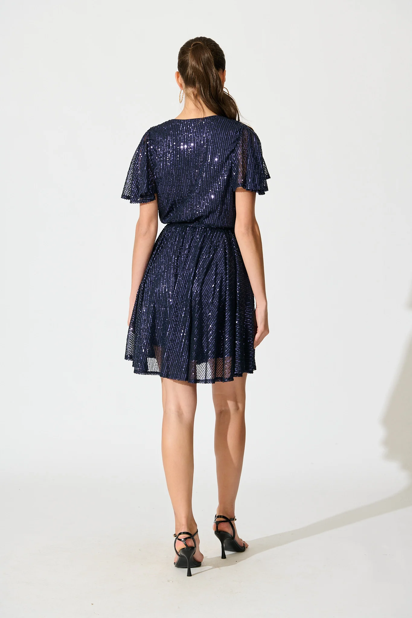 Amoretto Dress in Navy Sequin - Image 8