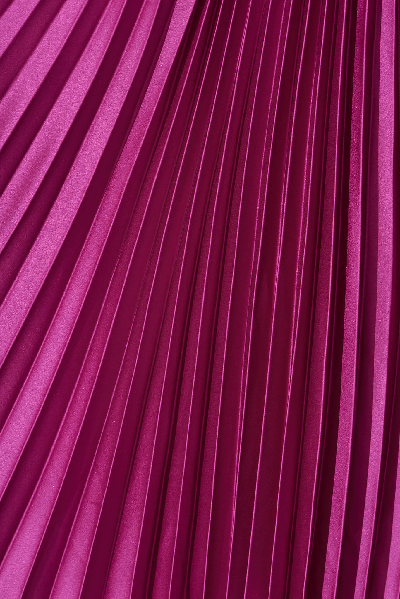 Anetta Midi Dress In Pleated Magenta Satin - Image 13
