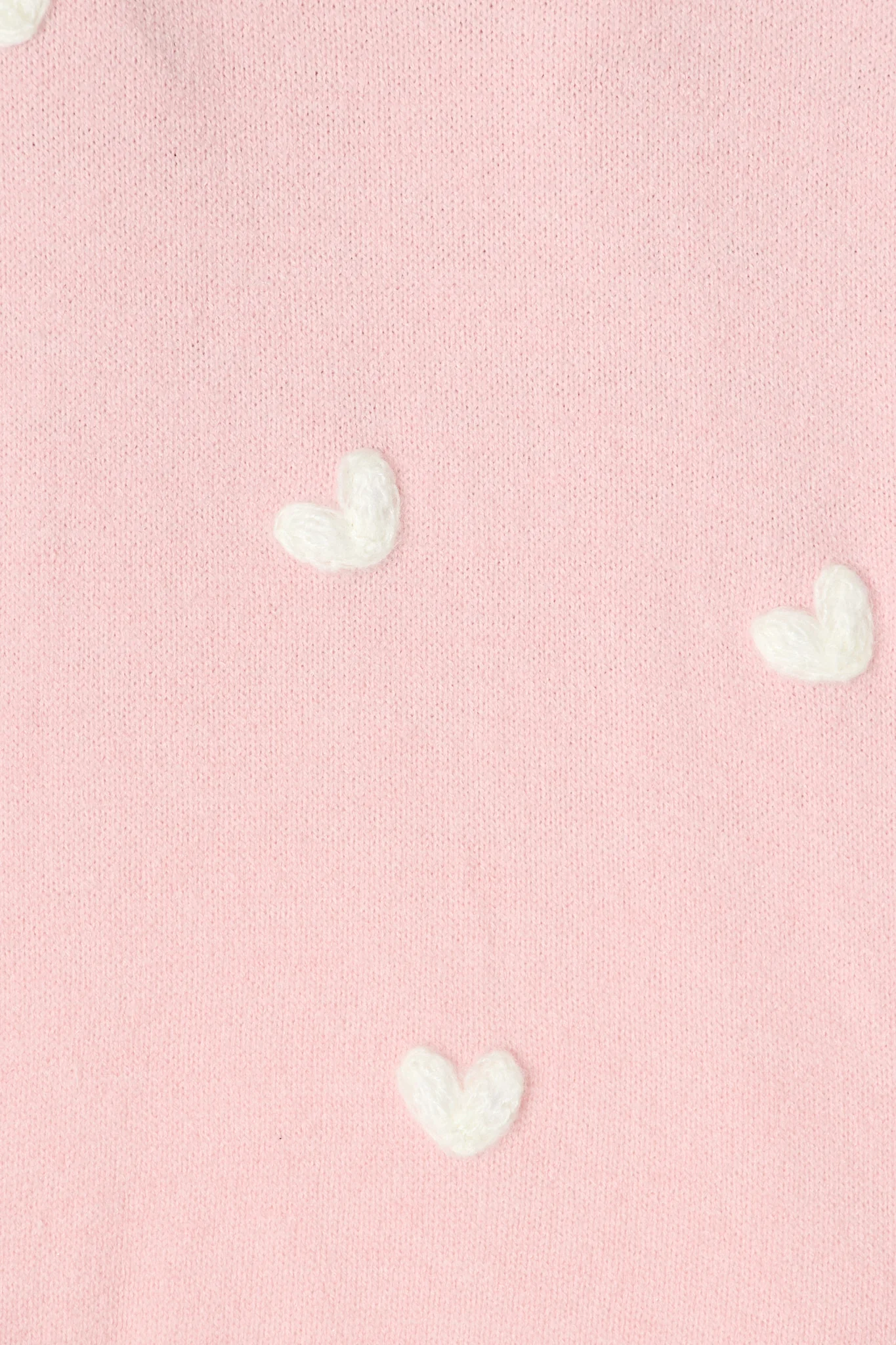 Angie Knit in Pink with Cream Heart Wool Blend - Image 8