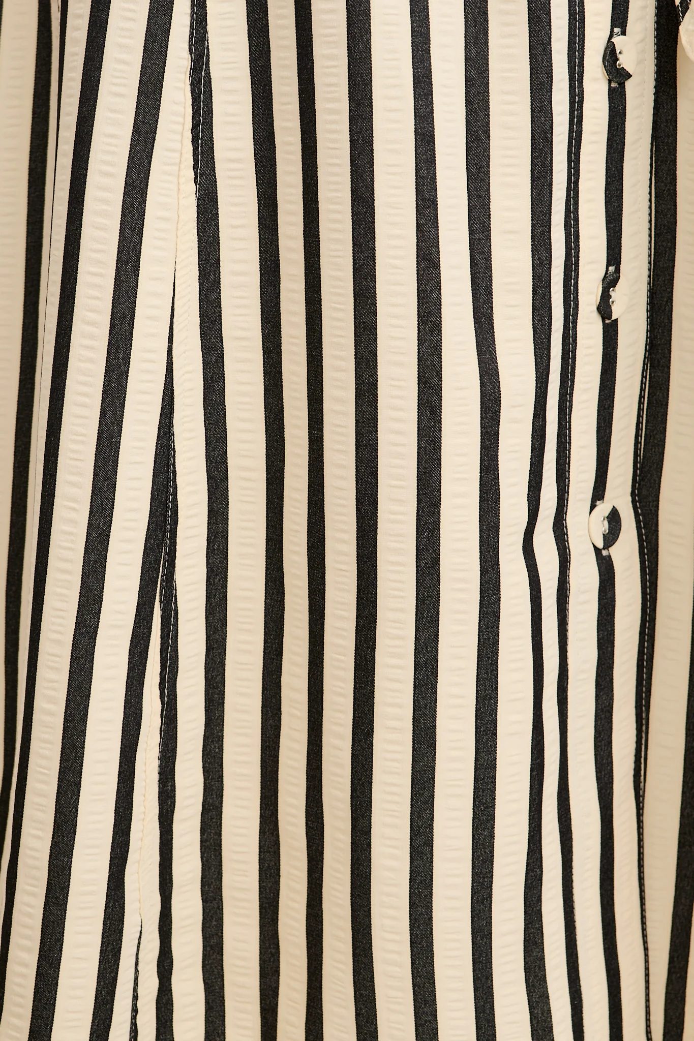 Arcadia Maxi Shirt Dress in Charcoal Stripe - Image 6