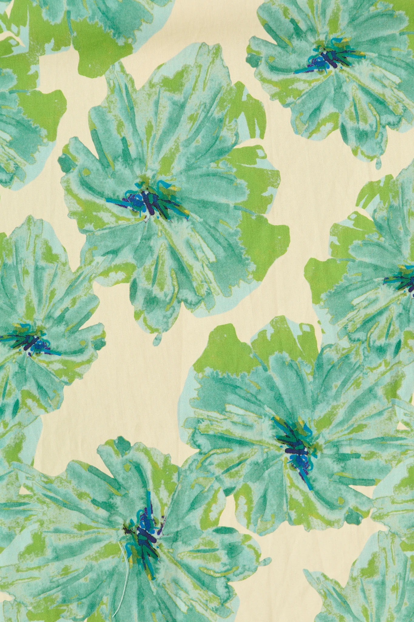 Arleth Midi Dress in Green Floral Print Cotton - Image 6