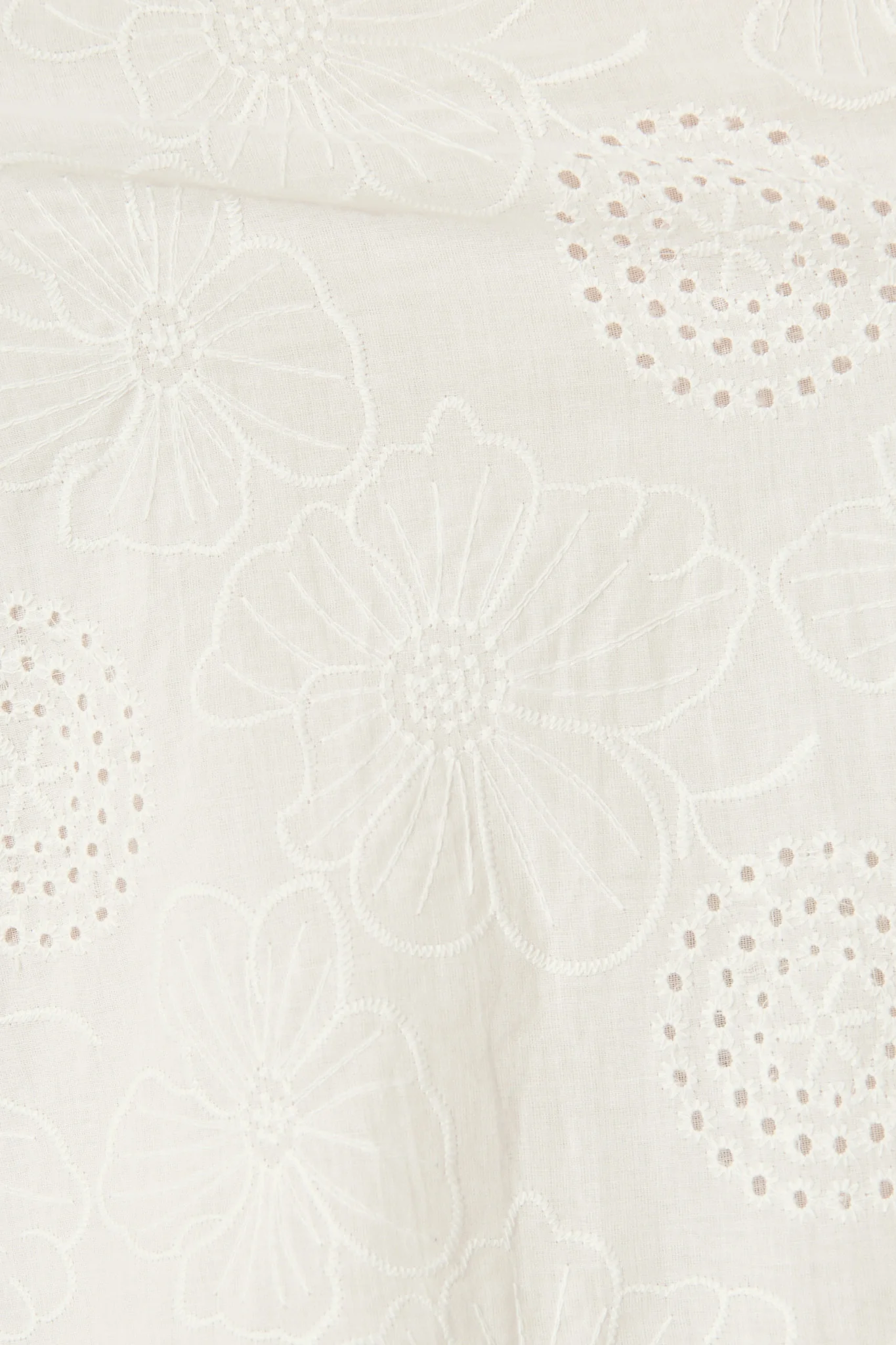Ashlan Dress in White Floral Broderie Cotton - Image 6