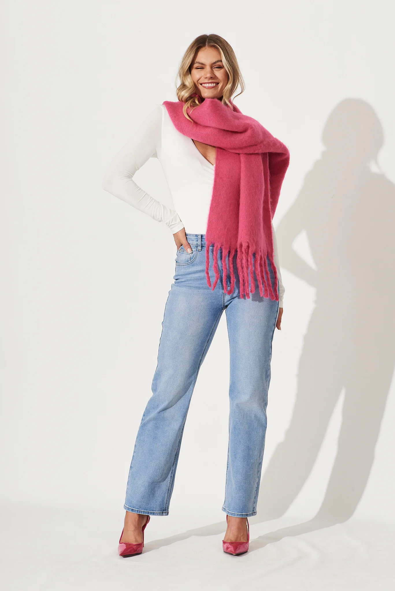 Atwood High Rise Relaxed Leg Jean In Light Blue Denim - Image 7