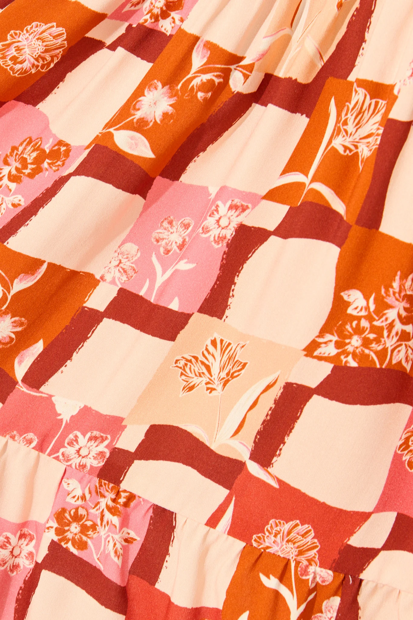 Aura Dress in Red Tile Print - Image 6