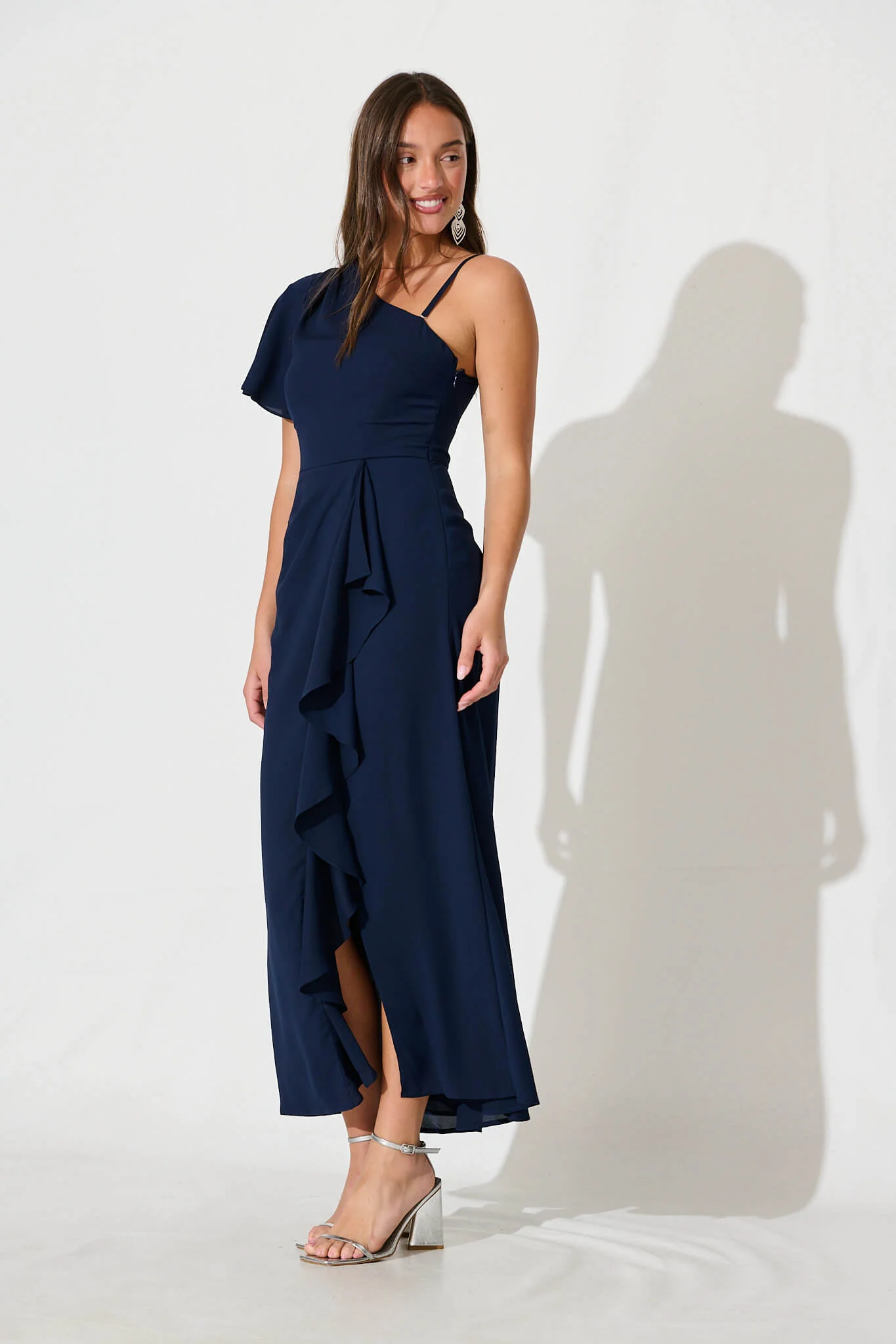Avian Maxi Dress In Navy - Image 8
