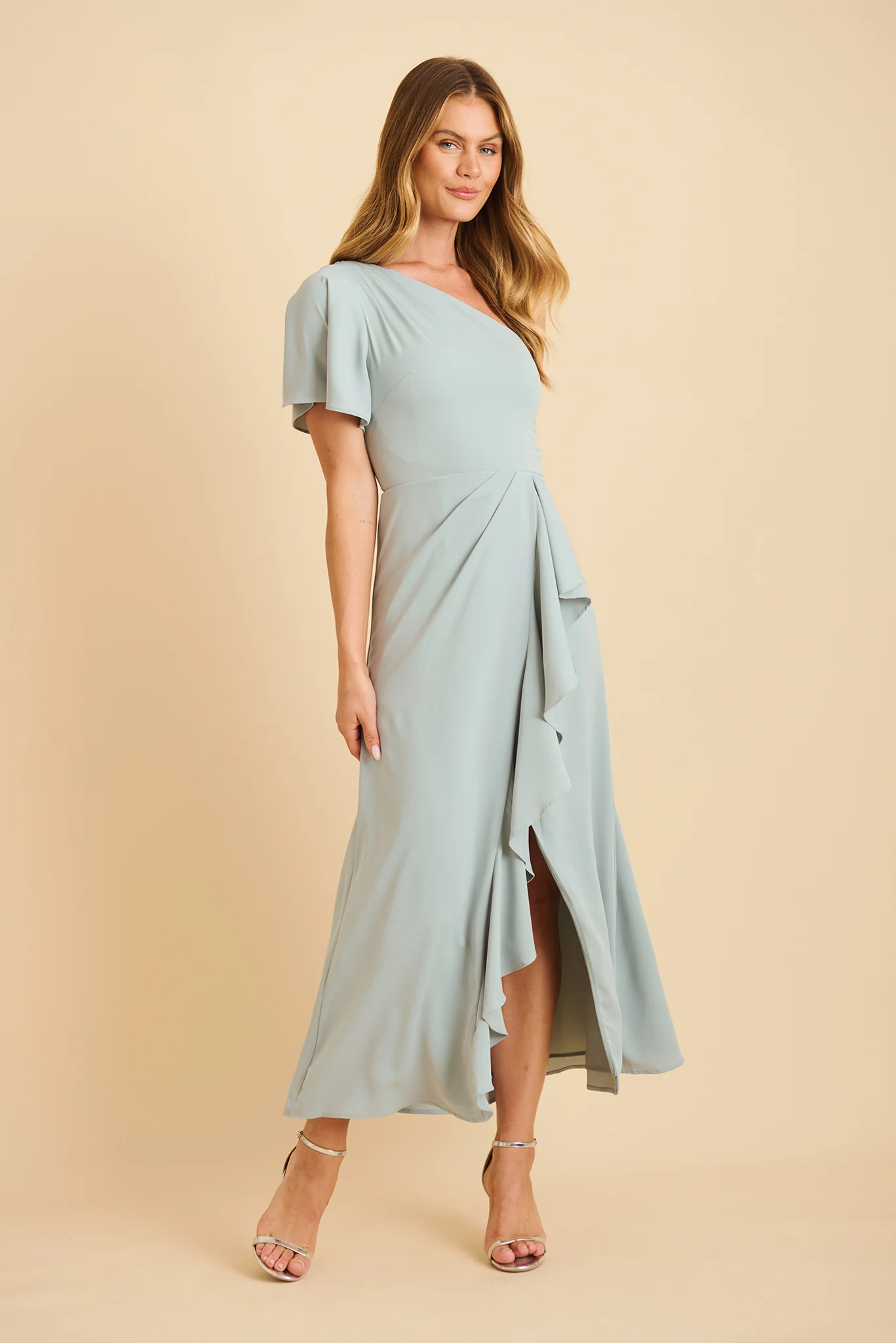 Avian Maxi Dress In Sage Green - Image 2