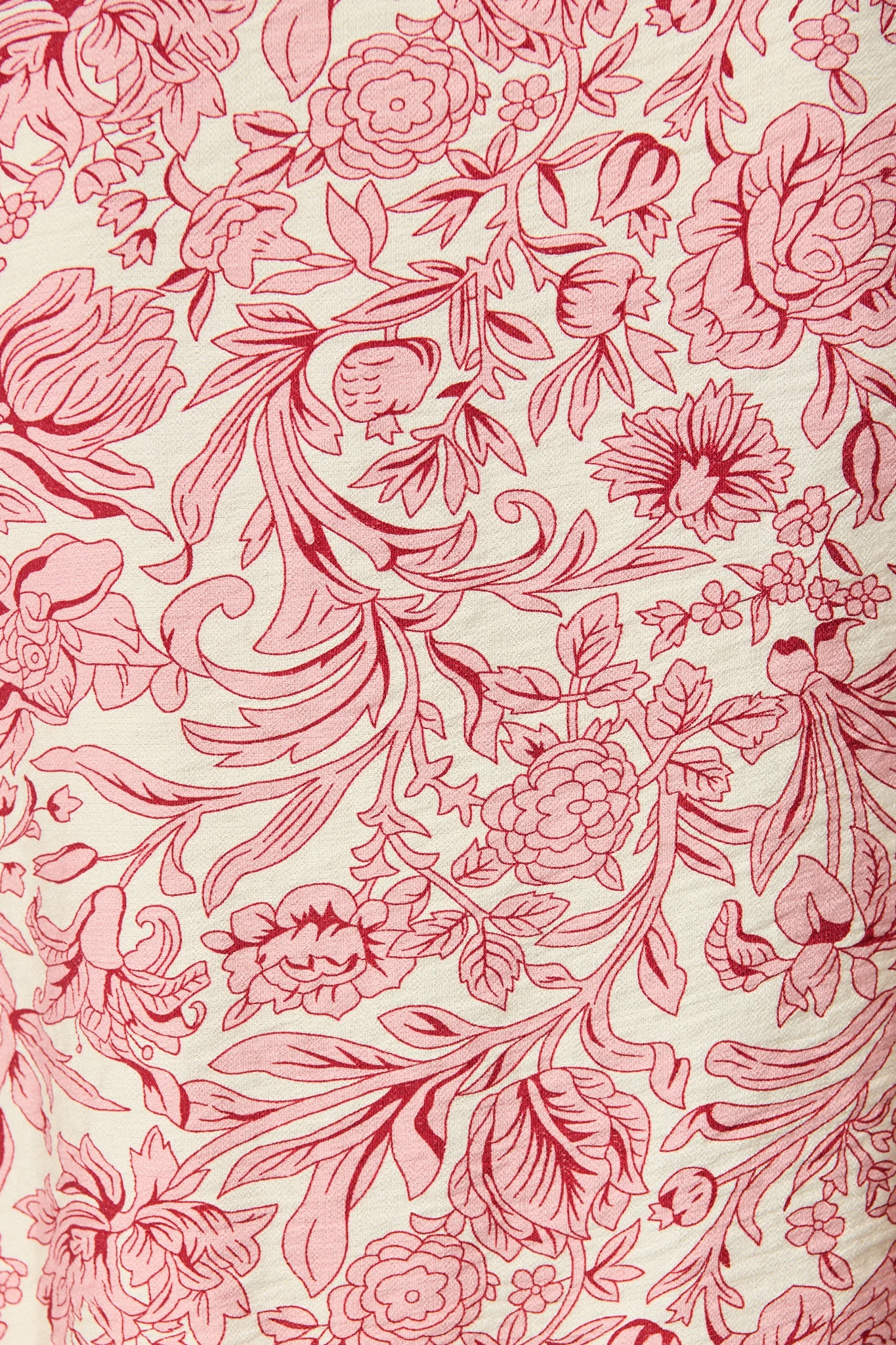 Azami Shirt in White with Pink Floral - Image 6