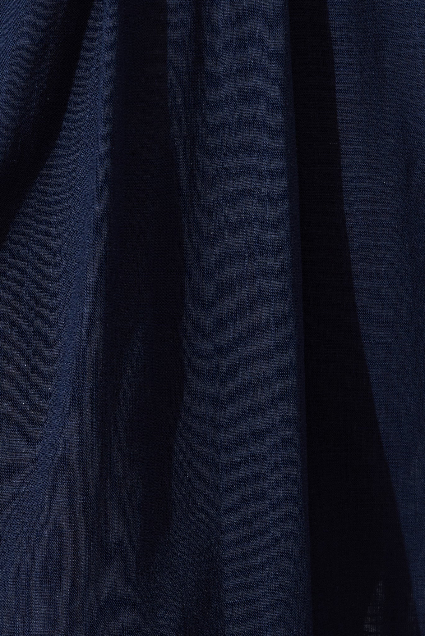 Bailey Midi Skirt In Navy Linen - Image 10