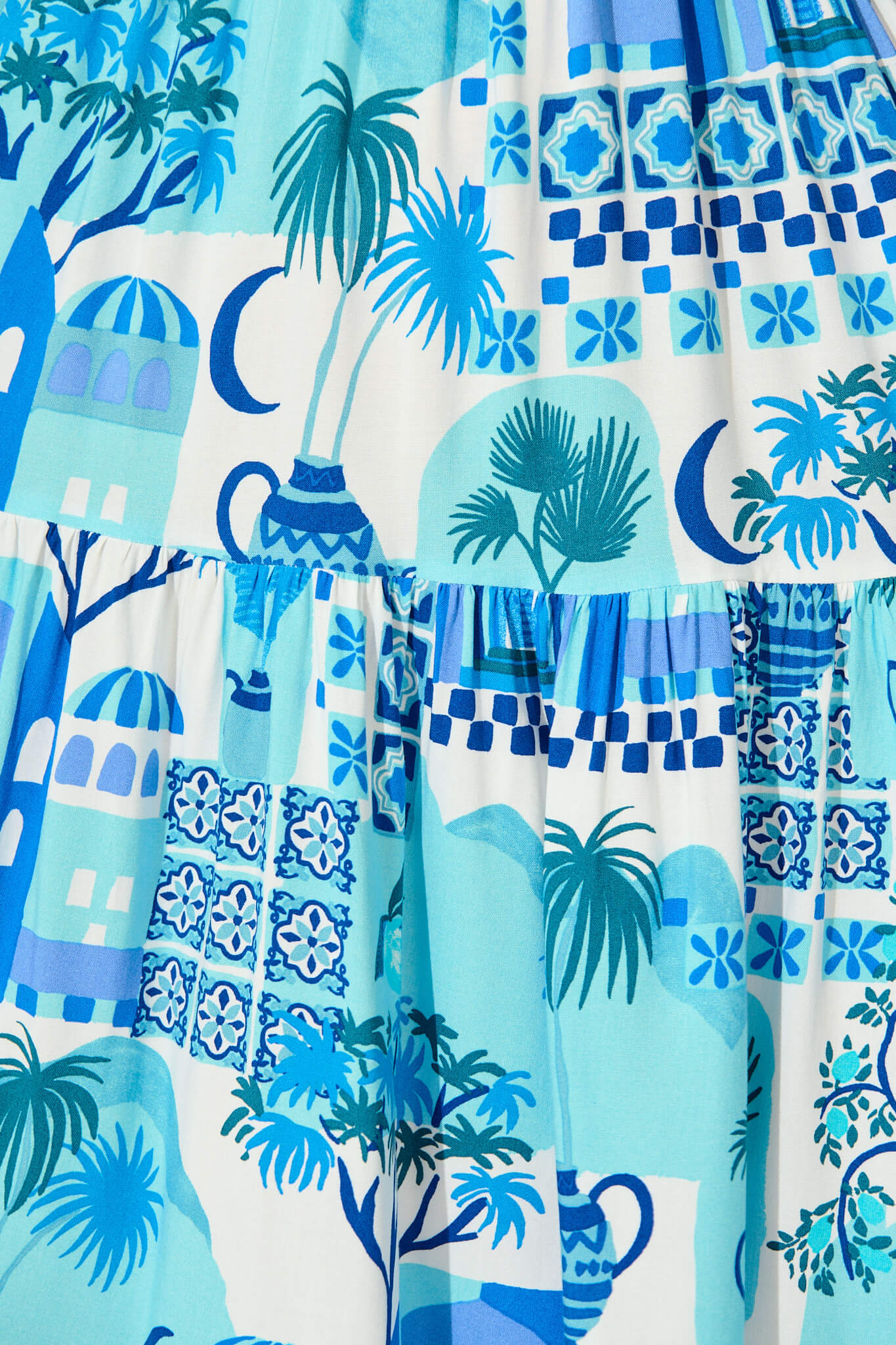 Beguile Dress in Blue Multi - Image 6
