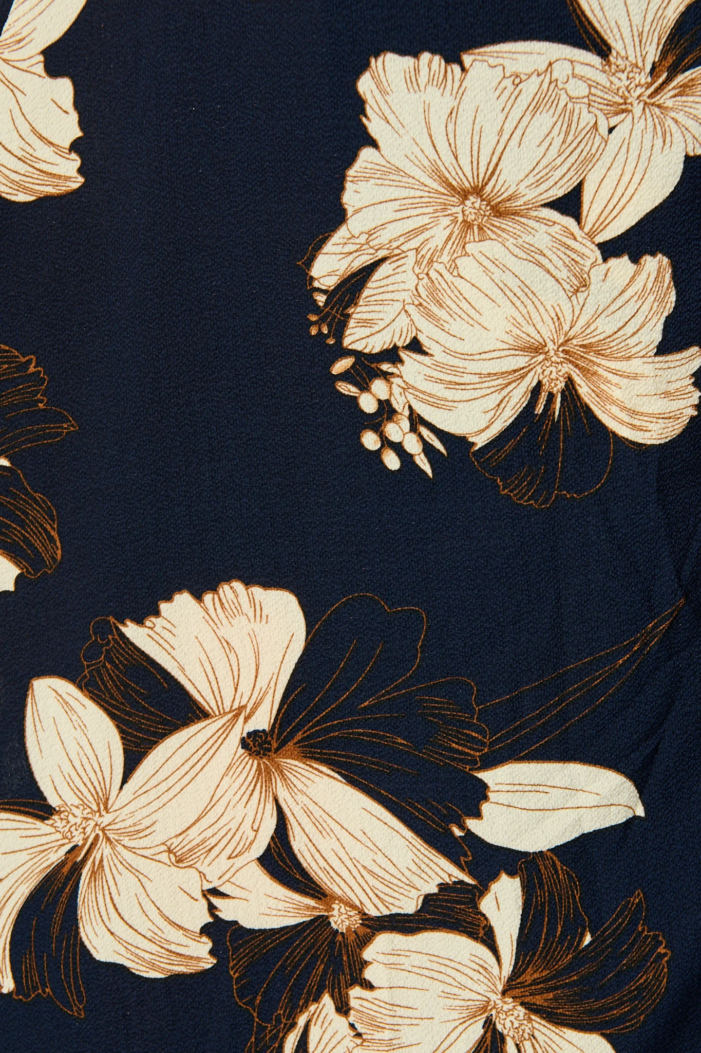 Bellerose Midi Wrap Dress in Navy with Cream Floral - Image 6