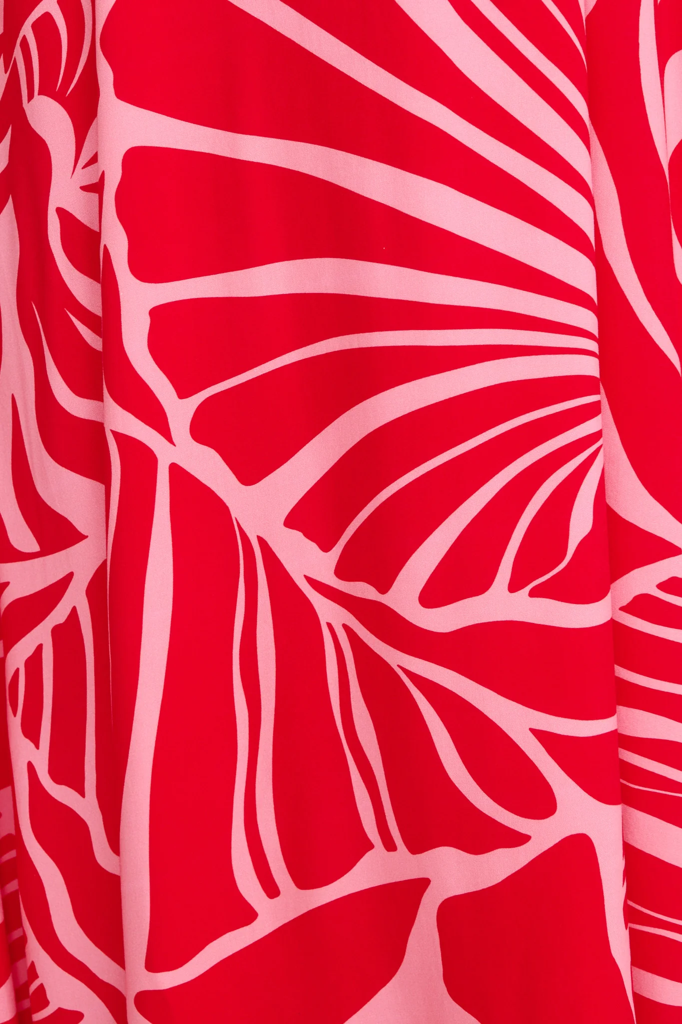 Bellona Maxi Sundress in Red with Pink Print - Image 7