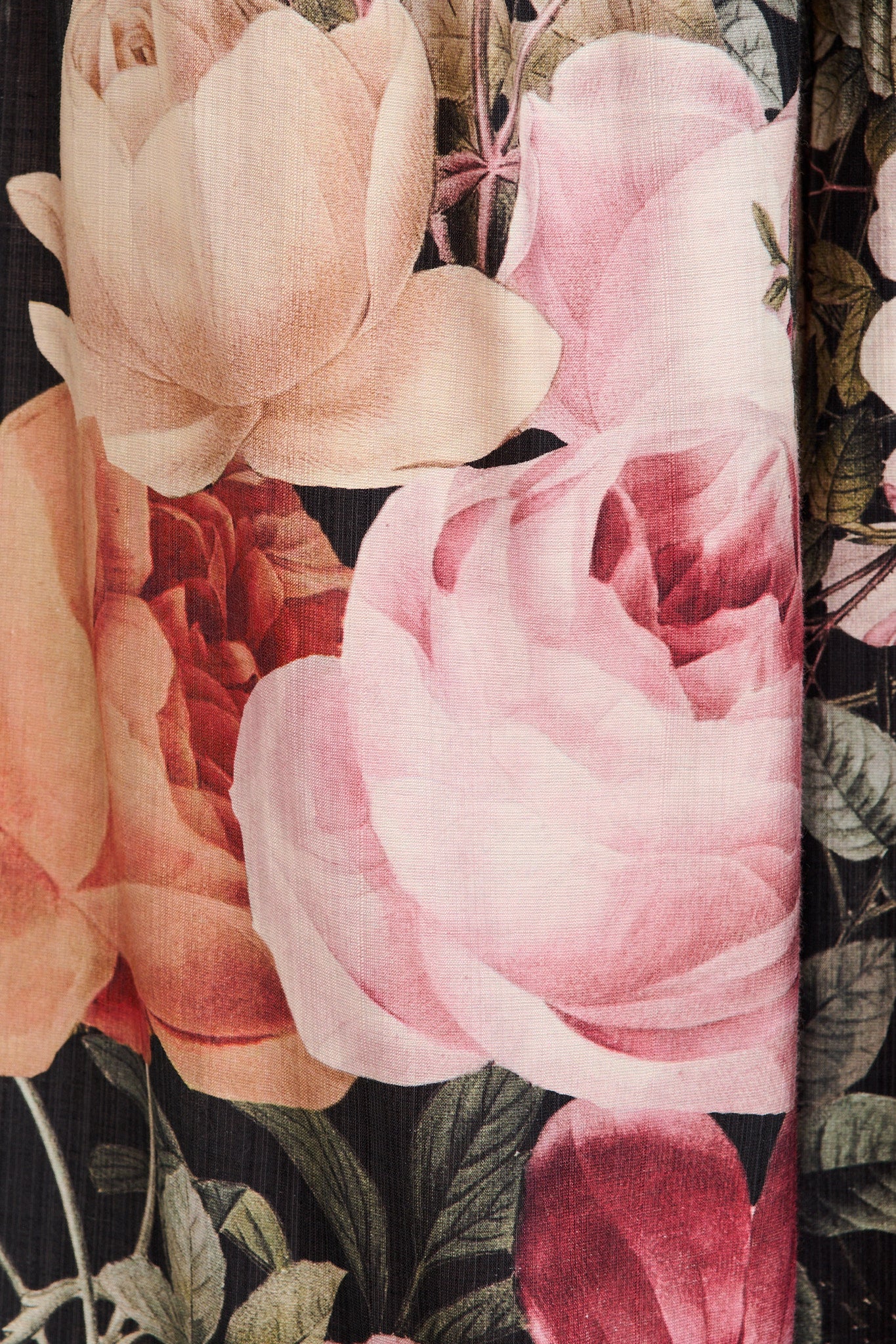 Blissfully Pant in Black Multi Floral Linen Blend - Image 6
