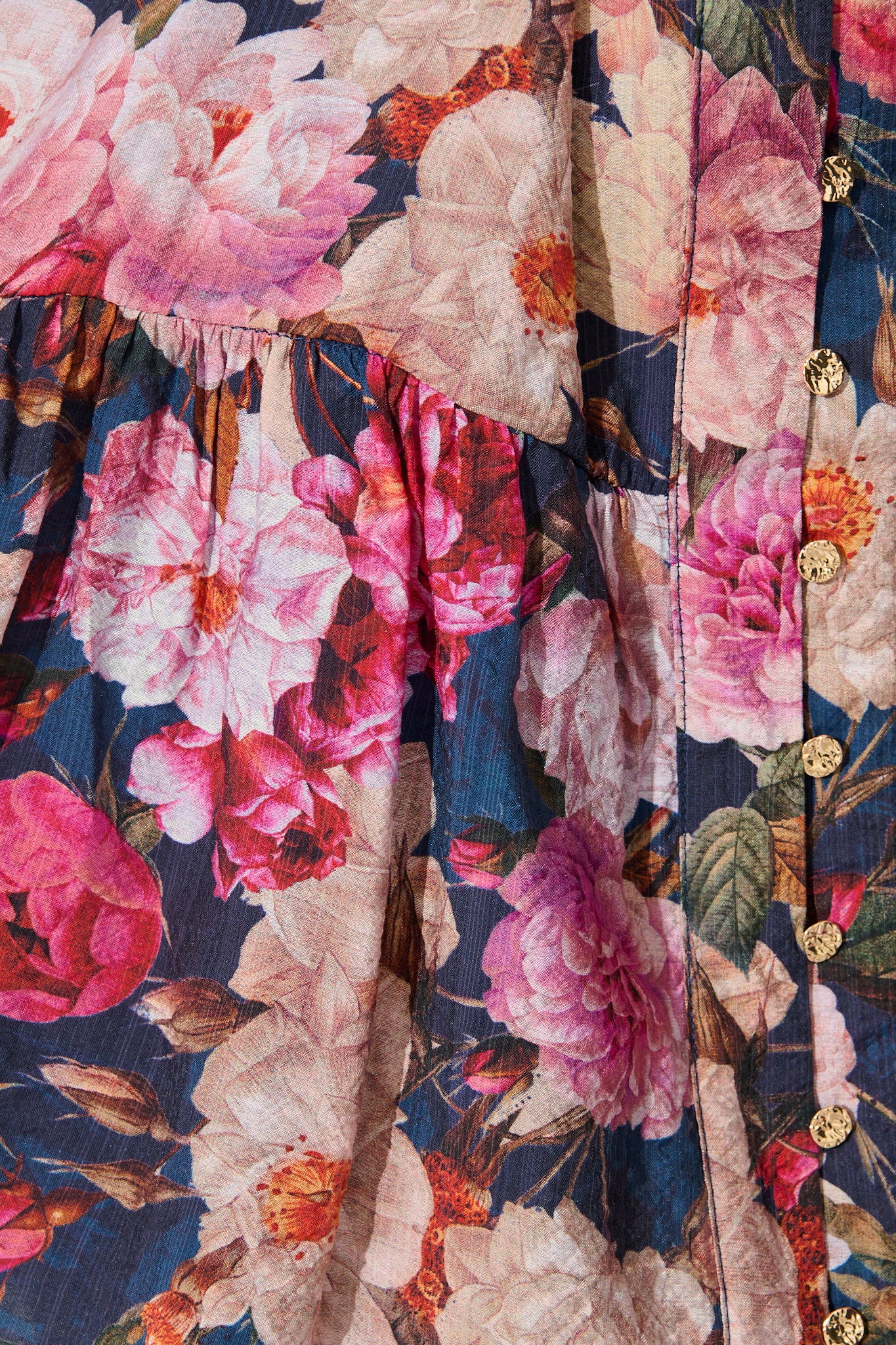 Blush Botanica Dress in Navy with Blush Floral - Image 6