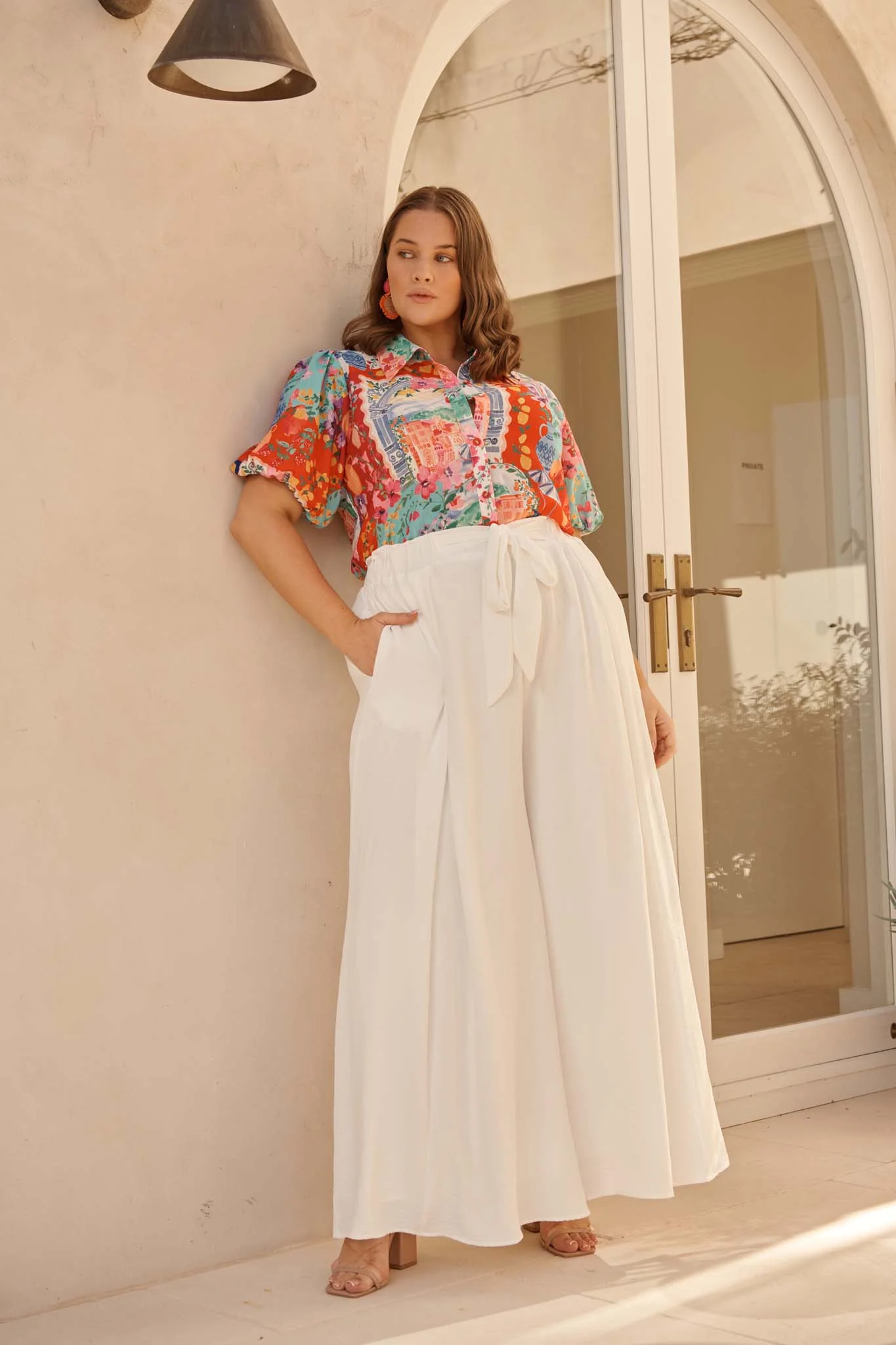 Bonita Shirt in Multi Resort Linen Blend - Image 3