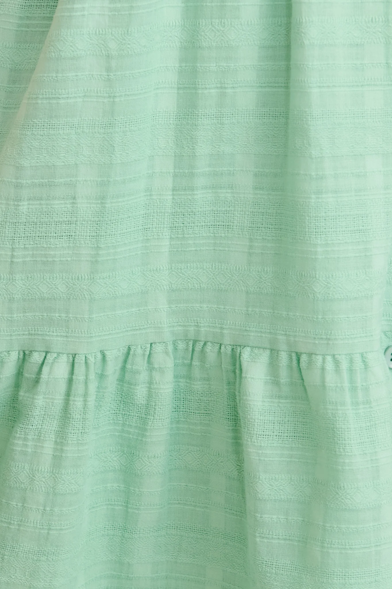 Bora Dress in Mint Textured Cotton - Image 6