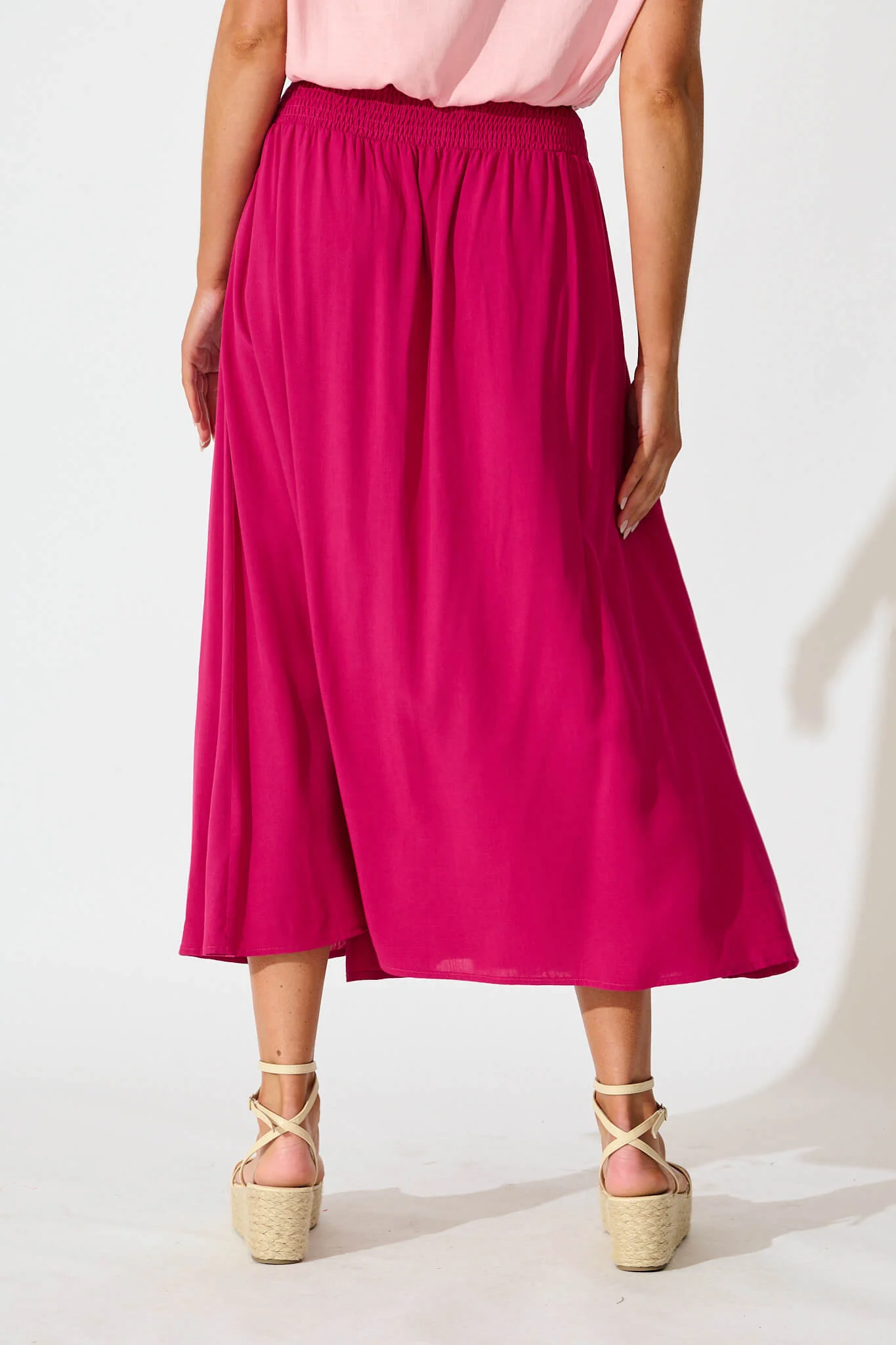 Brandsy Maxi Skirt Fuchsia - Image 3