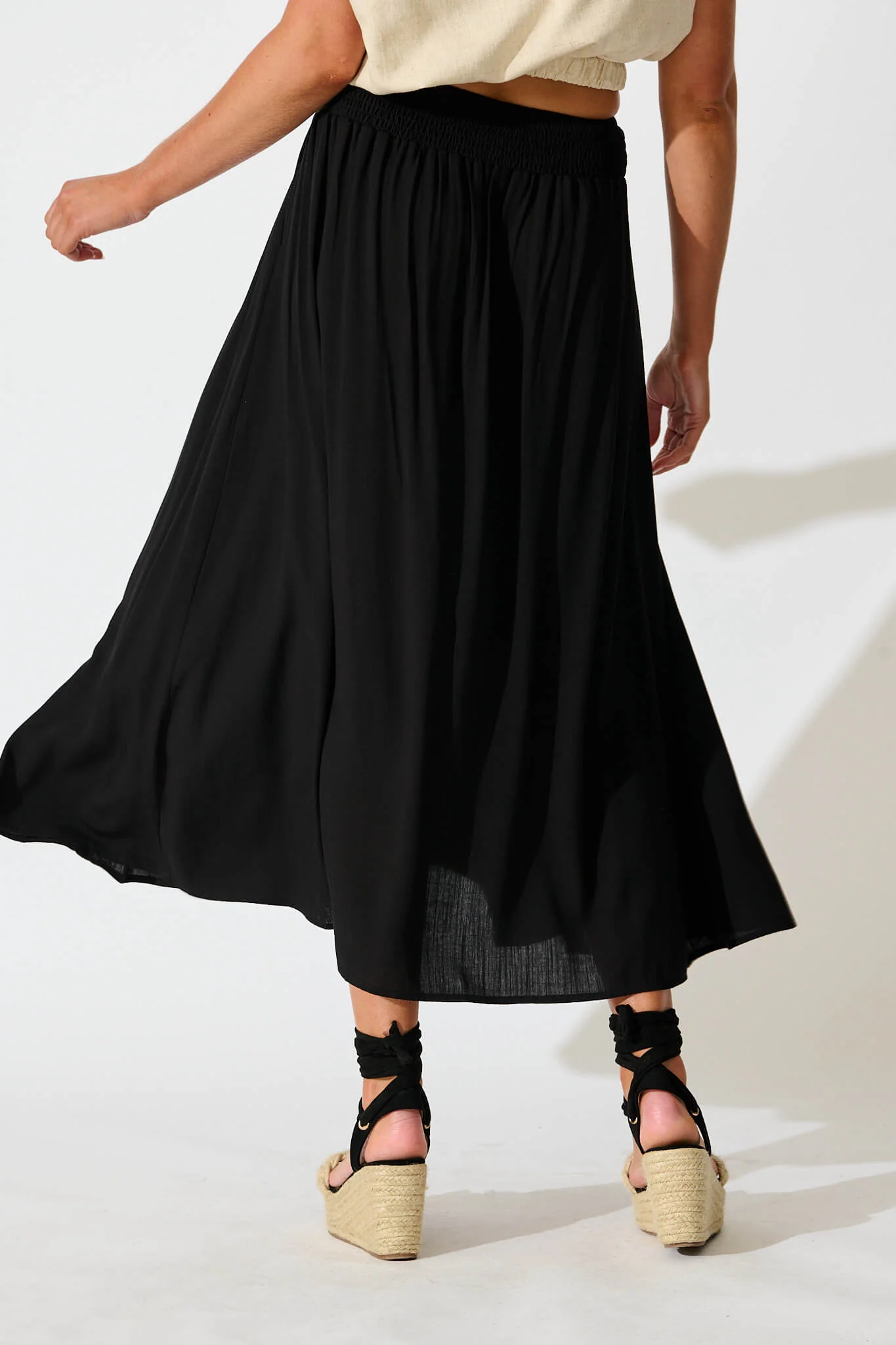 Brandsy Maxi Skirt In Black - Image 2