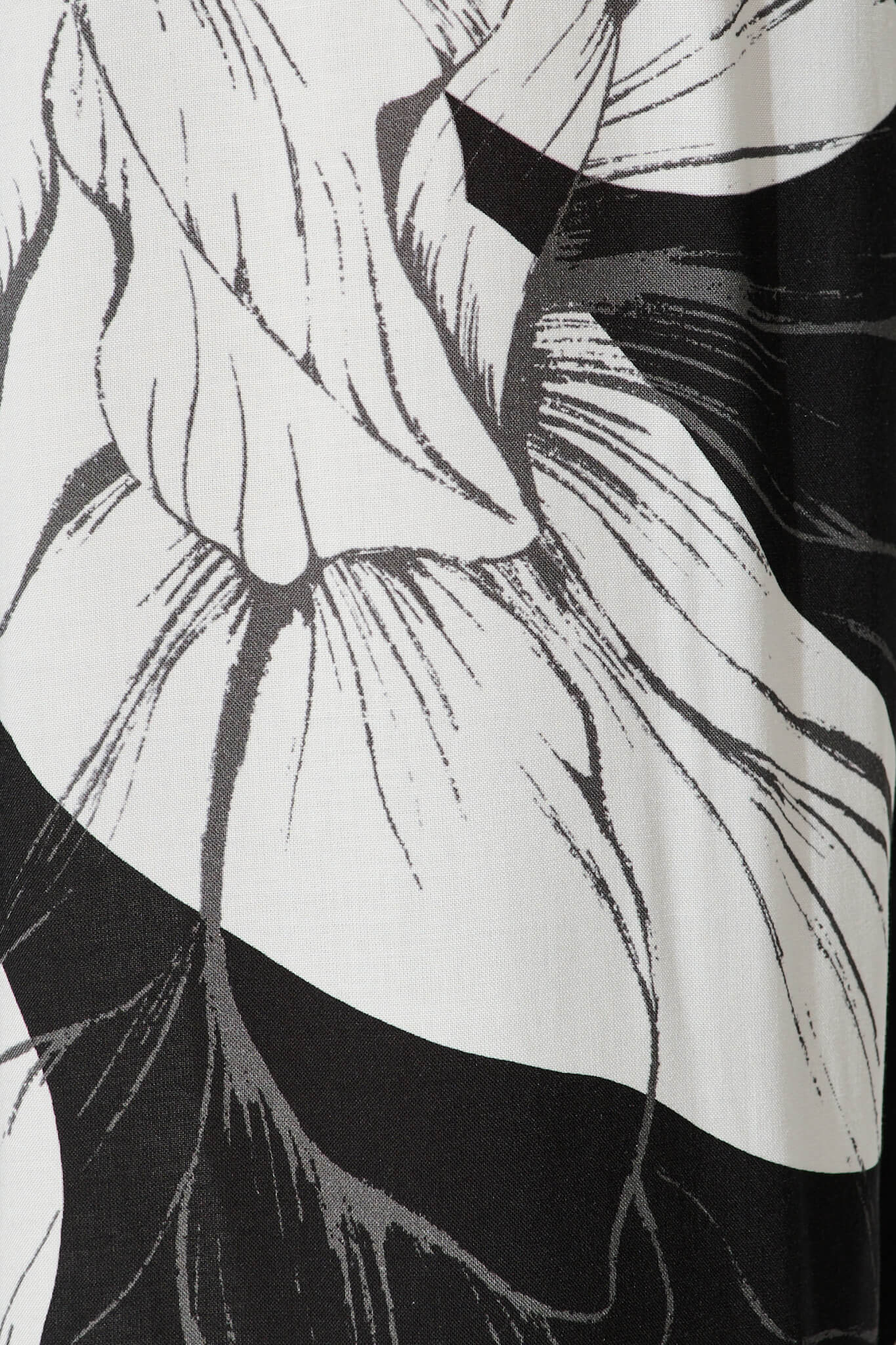 Calliope Jumpsuit In Black With White Floral - Image 6