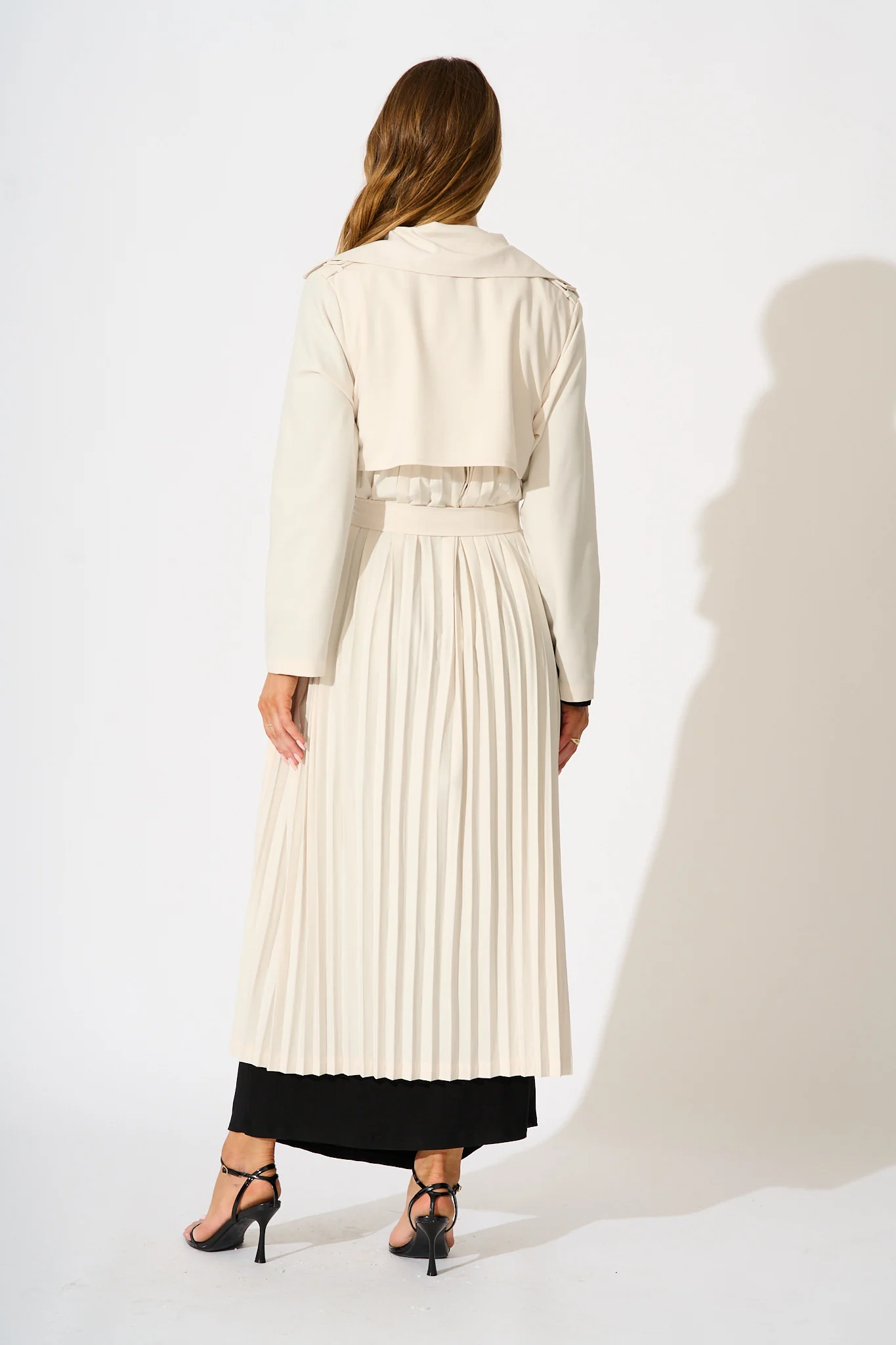 Captivating Trench Coat in Beige - Image 11
