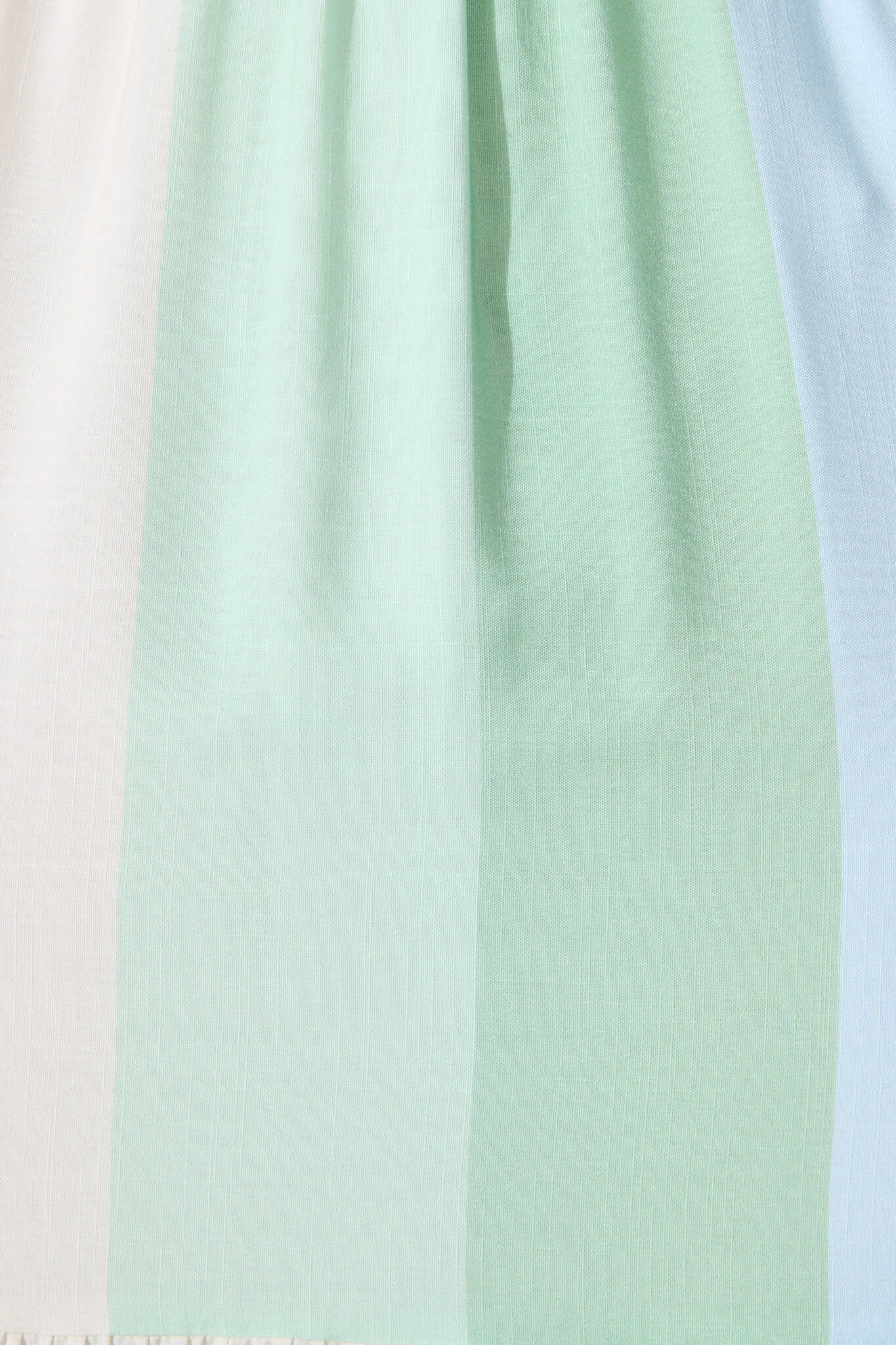Caribbean Midi Dress In Green With Blue Linen Blend - Image 6