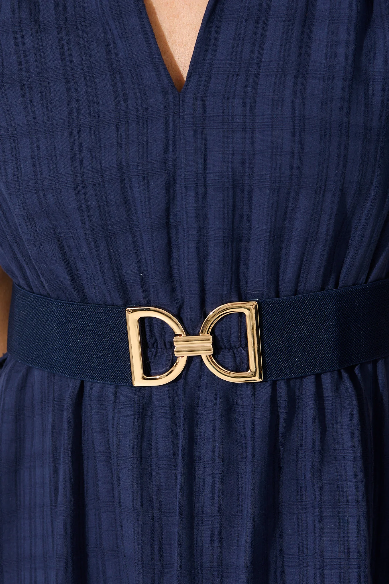 Carrie Belt in Navy Stretch - Image 2