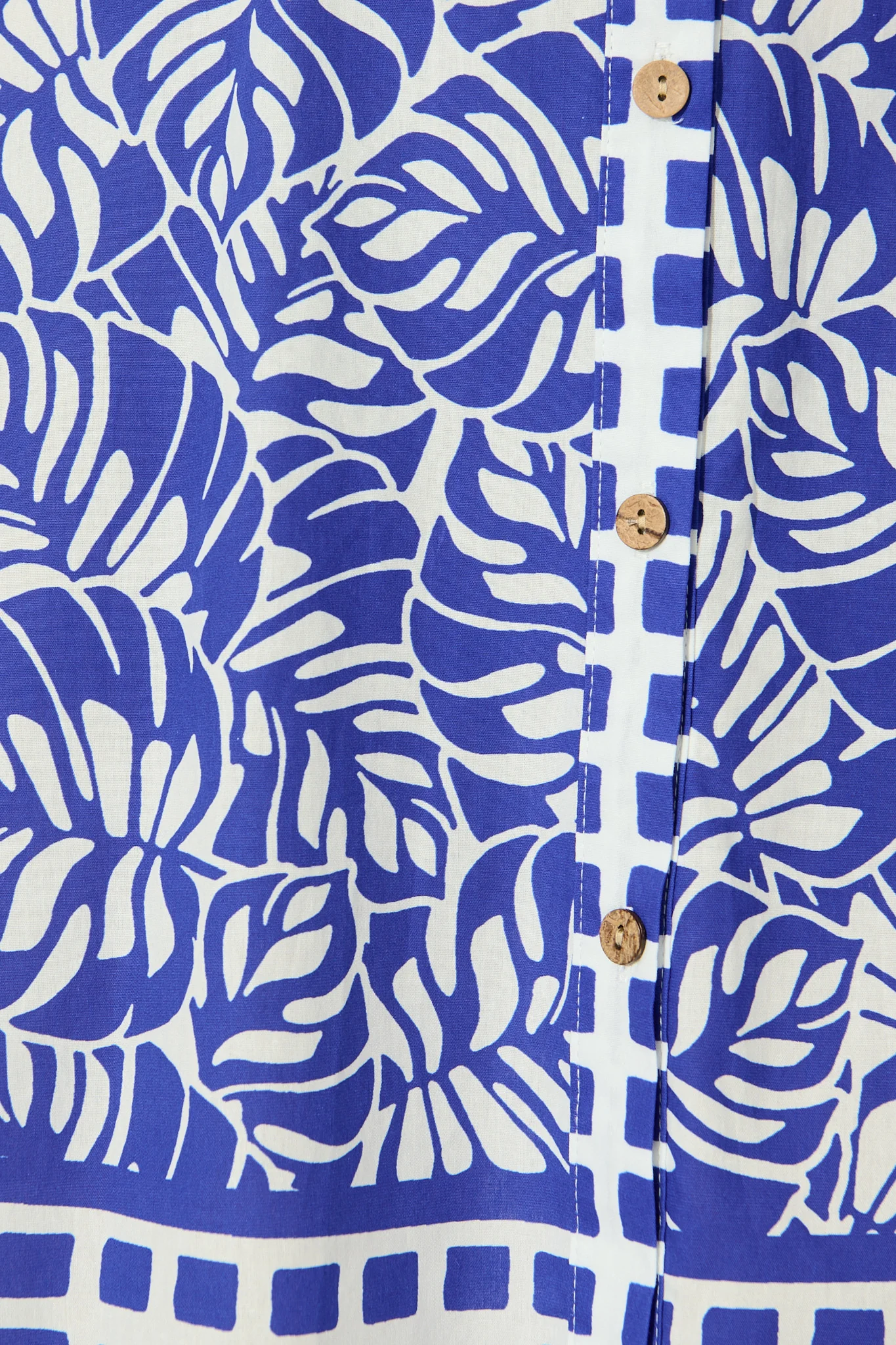 Carys Dress in Blue with White Cotton - Image 6