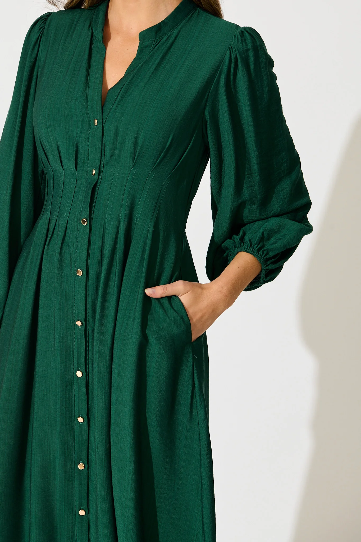 Casablanca Midi Dress in Green - Image 5