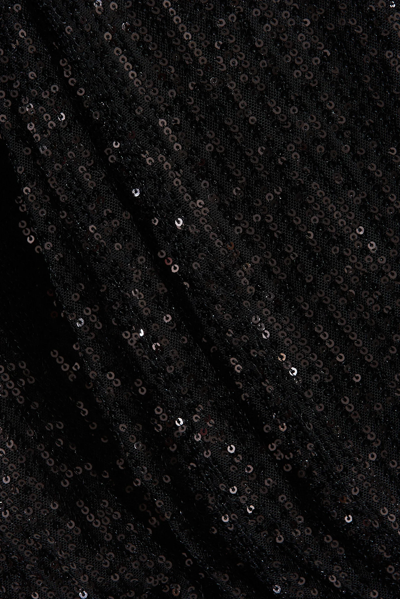 Celebration Sequin Mock Wrap Top In Black - Image 10