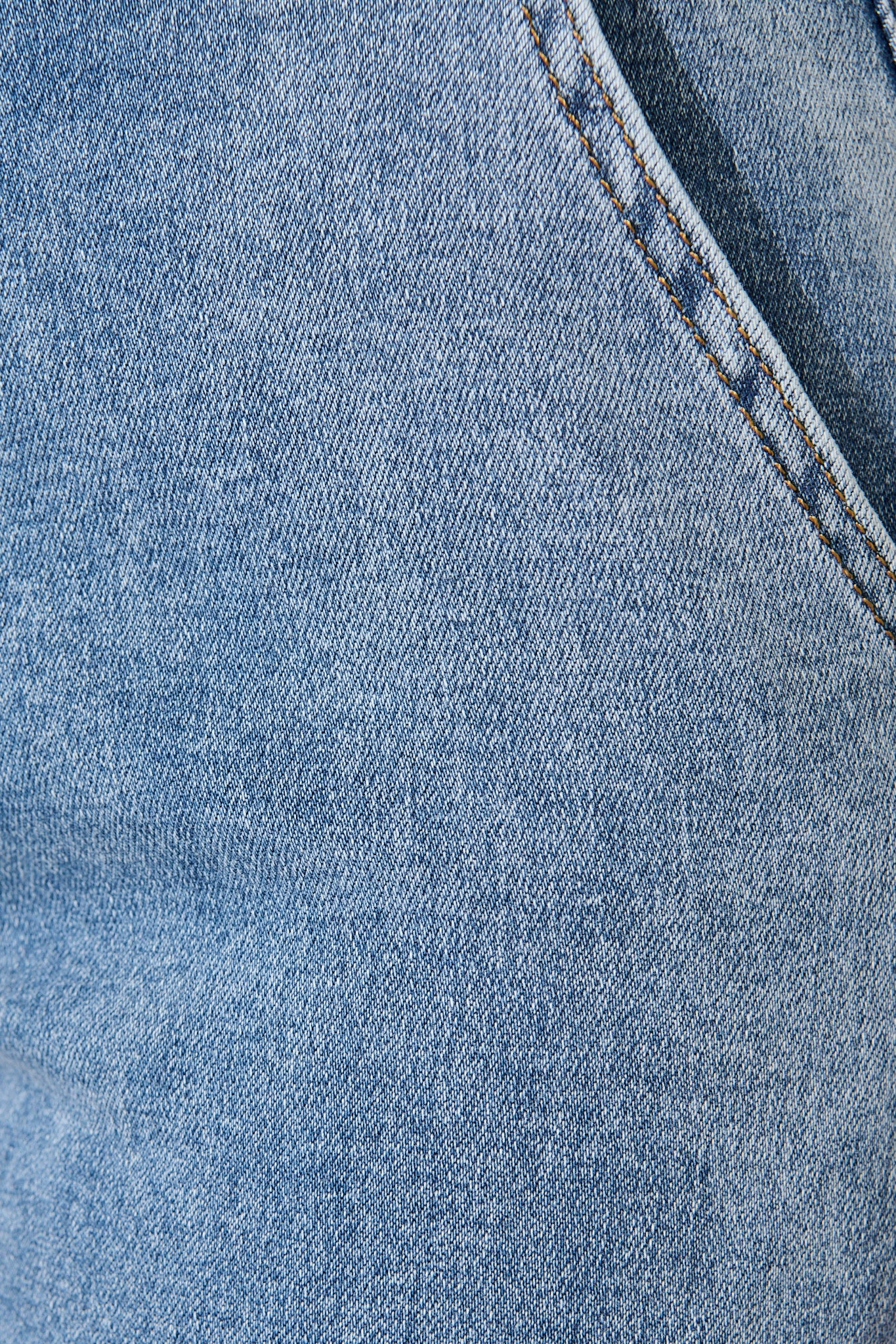 Celeste High Rise Straight Cargo Jean in Mid Blue Denim - Image 6